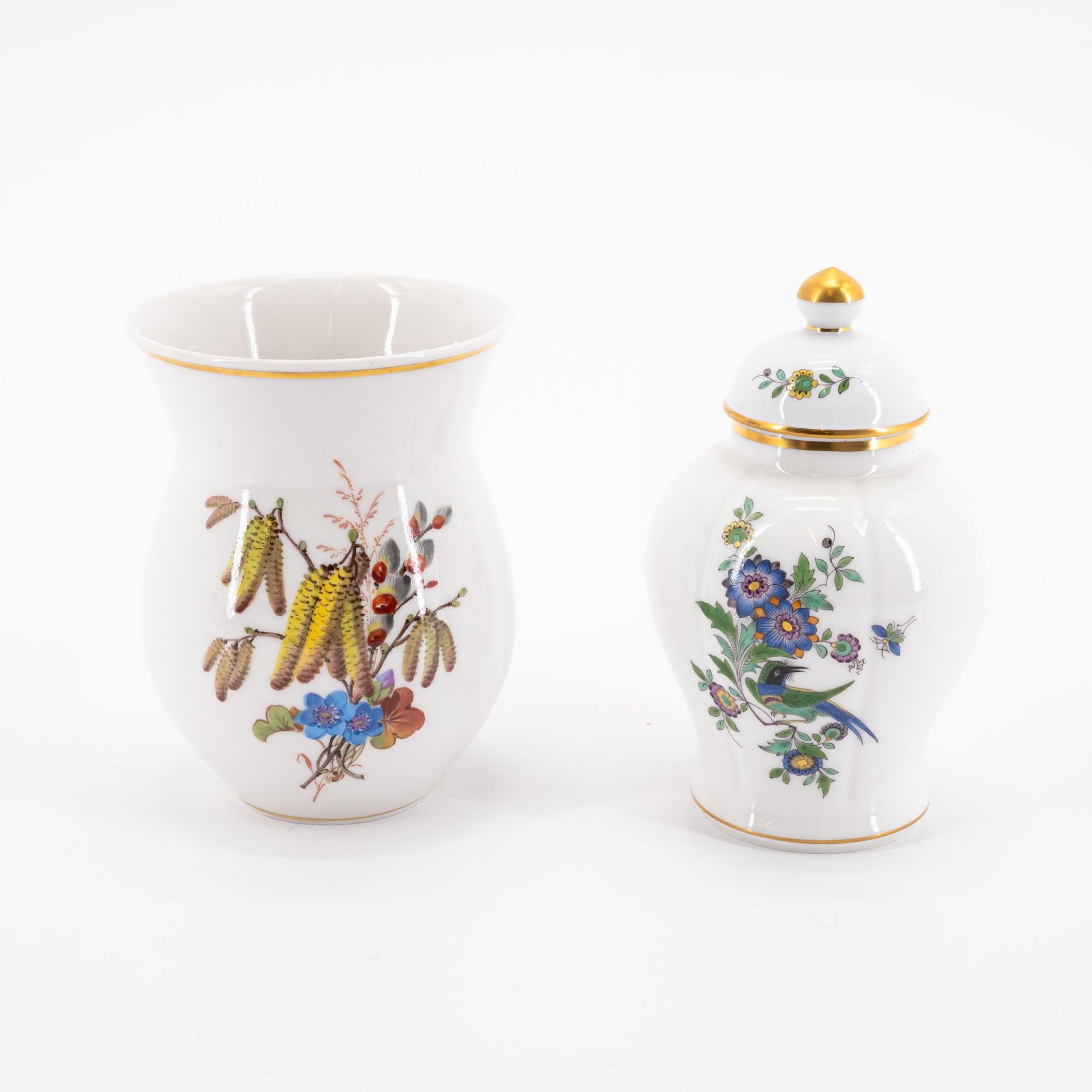 Meissen: Gruppe von 6 Vasen mit unterschiedlichen Dekoren - Image 6 of 13