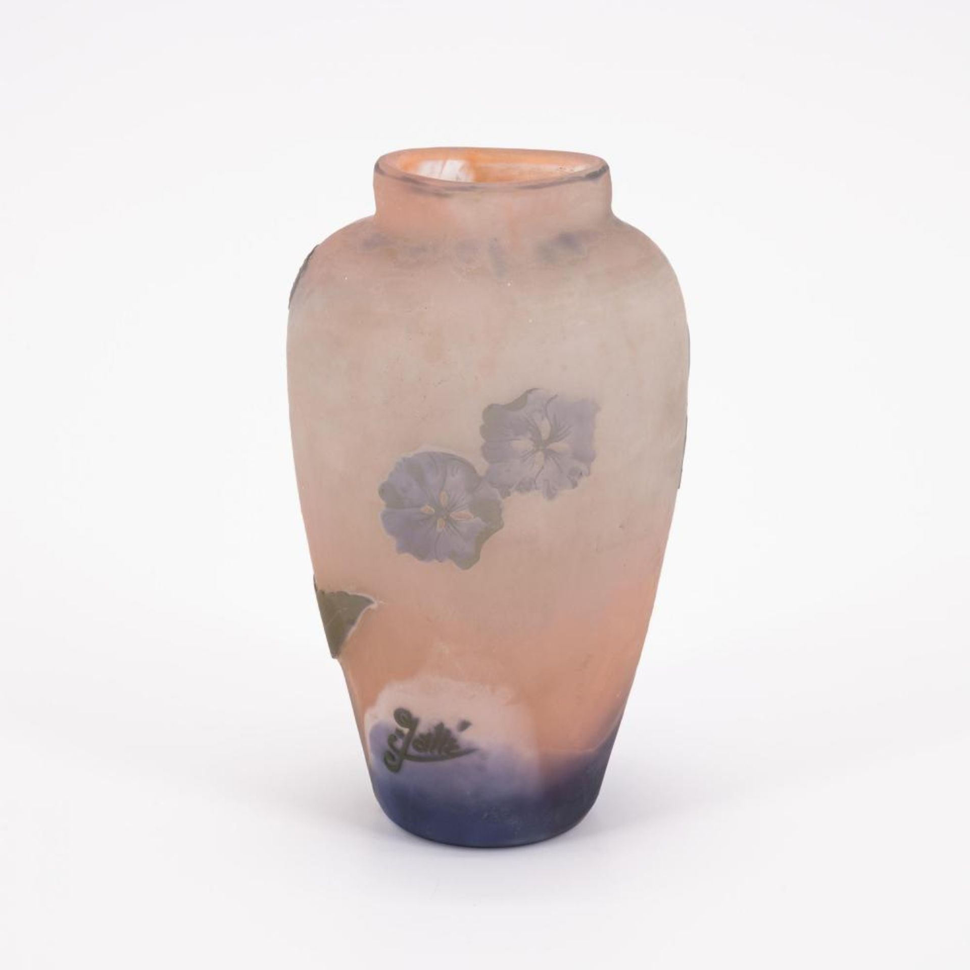 Emile Gallé: Kleine Vase mit Hortensien - Image 3 of 7