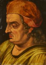 Frans Floris: Mann mit roter Kappe im Profil