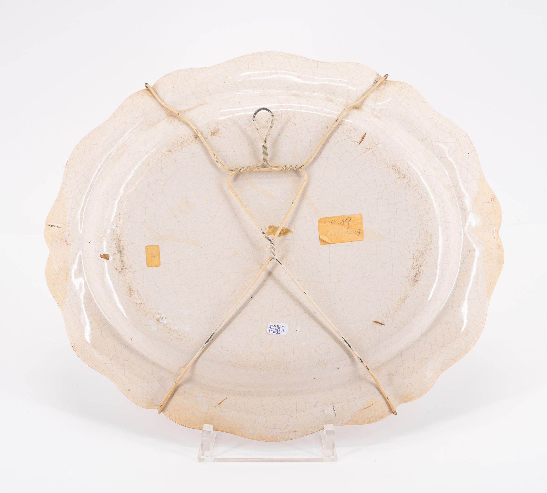 Verschiedene Herkunft, u.a. Frankreich: Konvolut ovale Platte, großer Teller, drei kleine Teller - Image 3 of 9