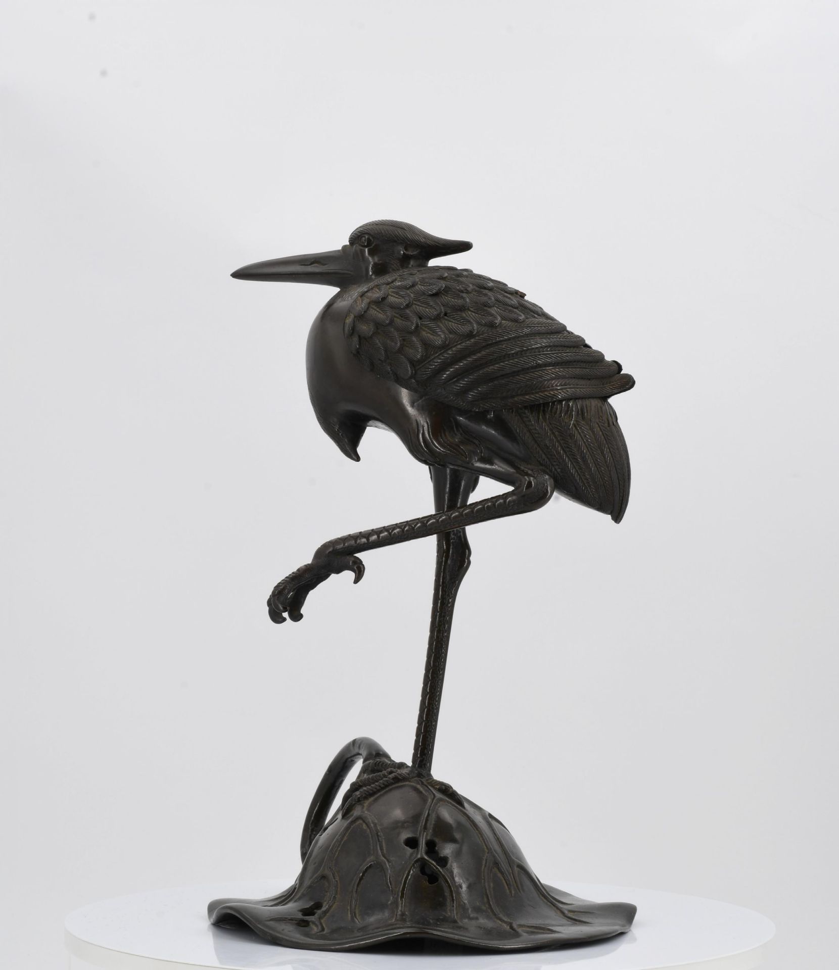 Incense burner in the shape of a crane - Image 3 of 6