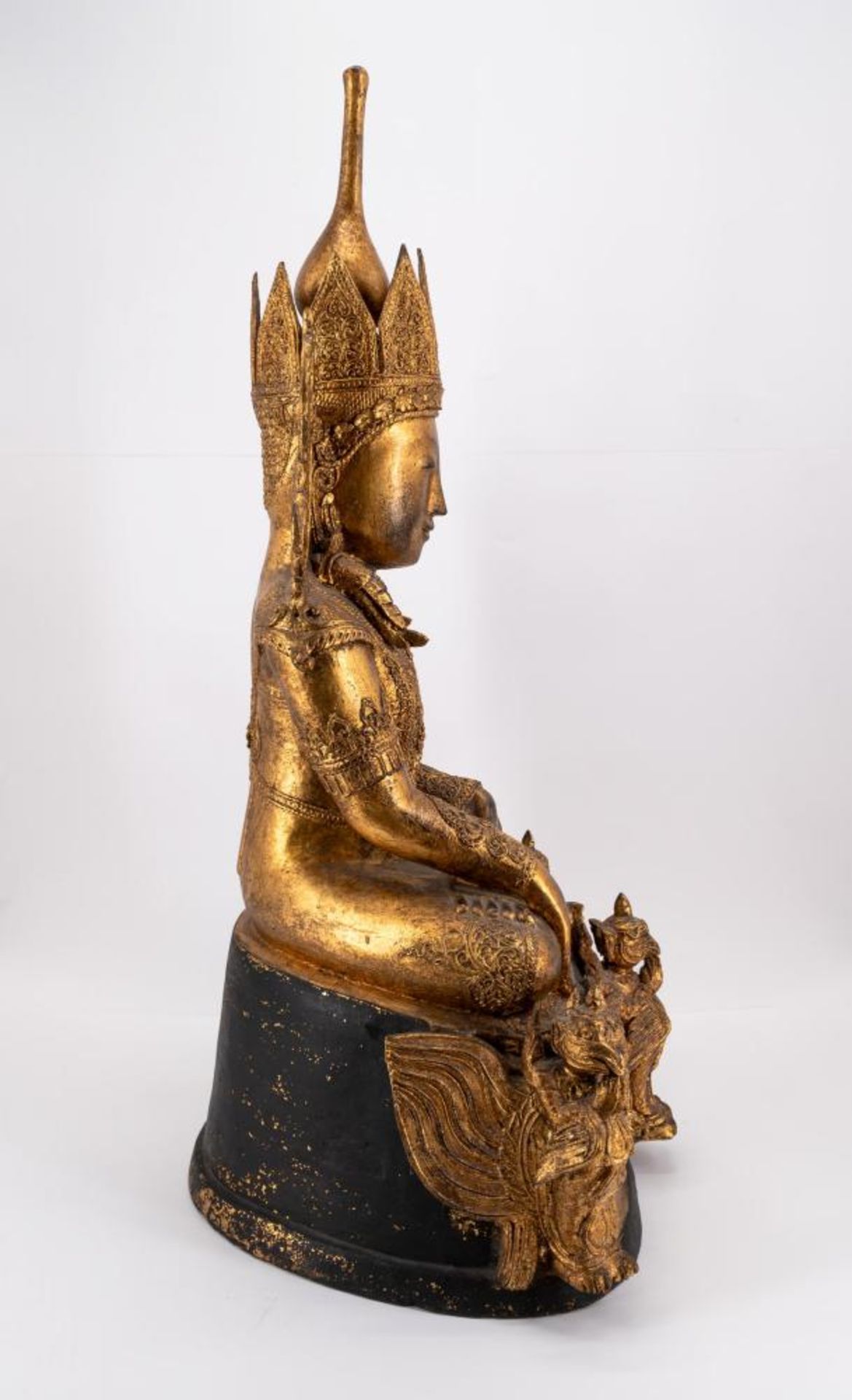 Buddha auf Tronsockel sitzend - Image 5 of 5