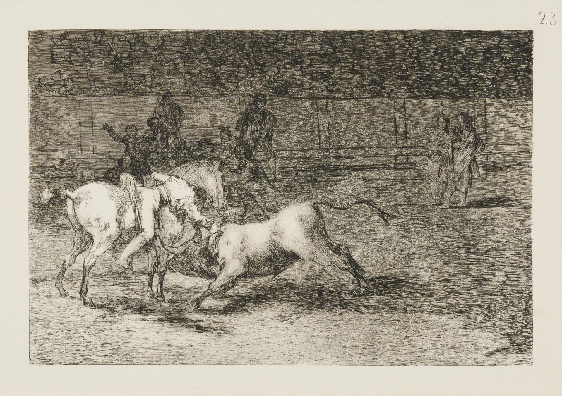 Francisco José de Goya y Lucientes: Vier Blätter aus der Folge "Tauromaquia" - Image 2 of 13