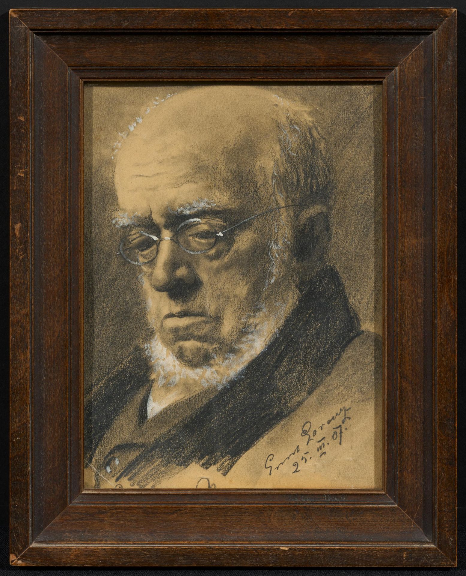 Ernst Lorenz-Murowana: Portrait Adolf von Menzel - Image 2 of 3