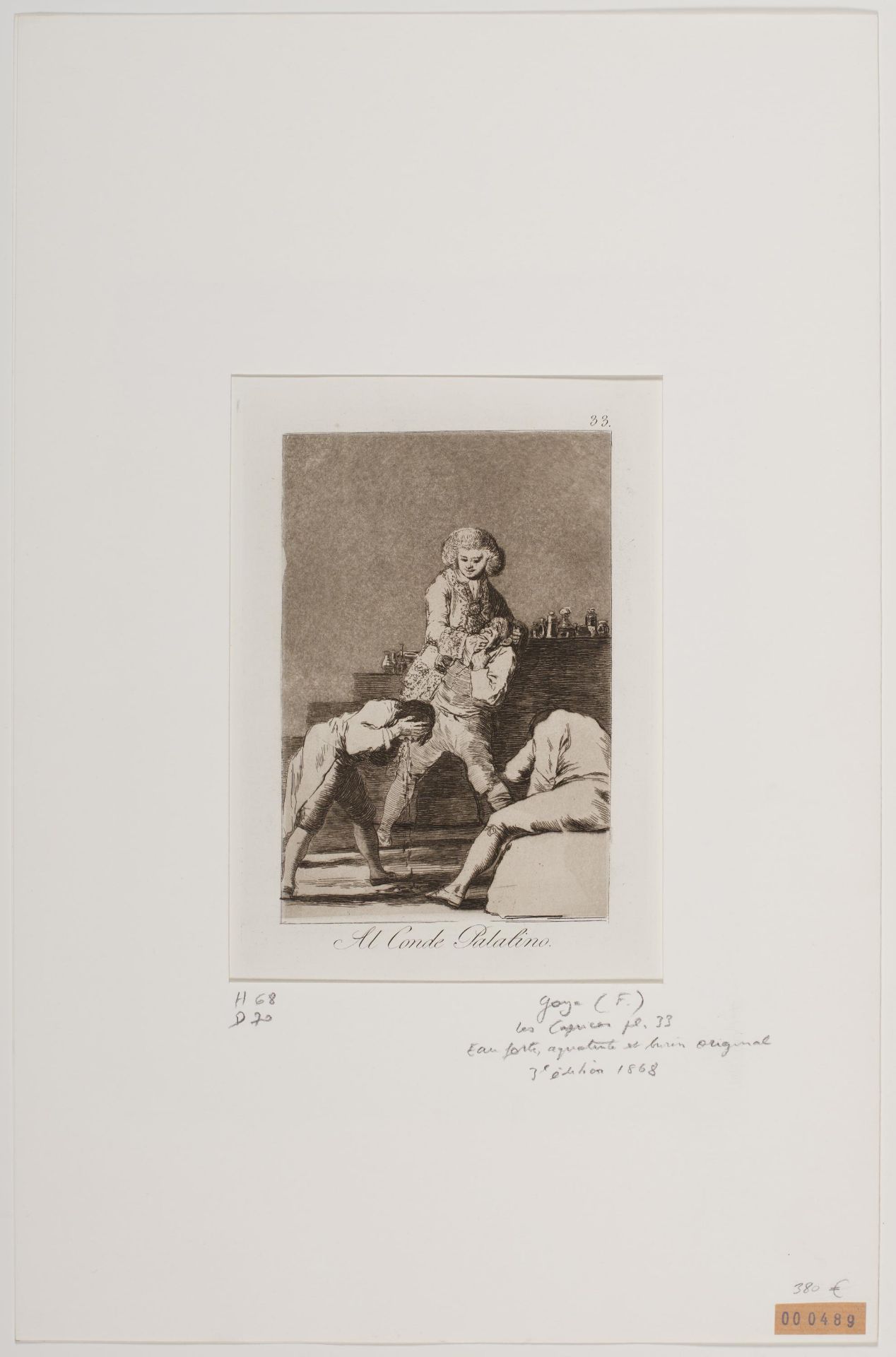 Francisco José de Goya y Lucientes: Al Conde Palatino - Image 4 of 4