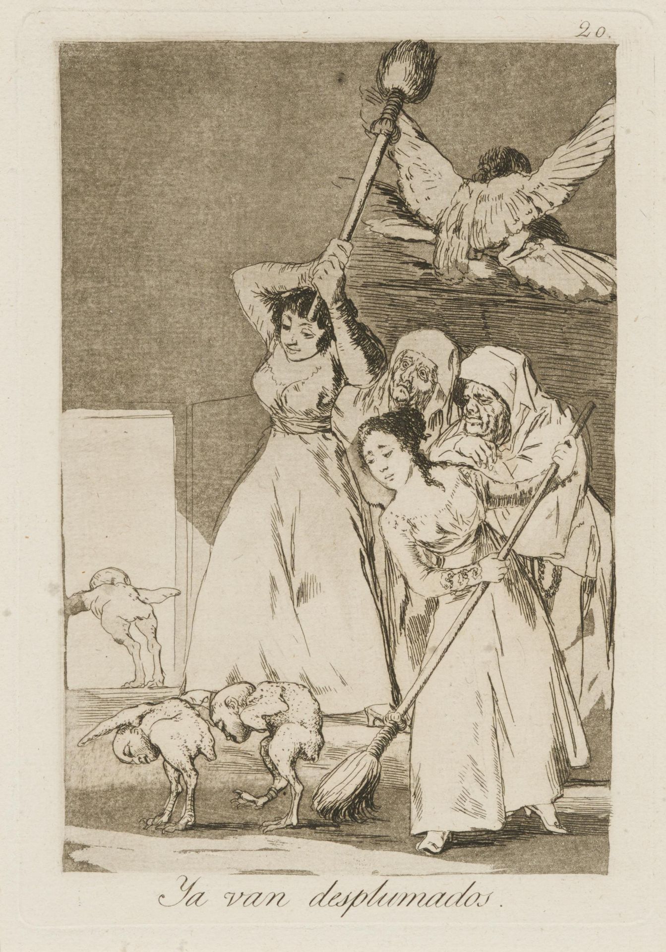 Francisco José de Goya y Lucientes: Zwei Blätter aus der Folge "Los Caprichios" - Image 2 of 7