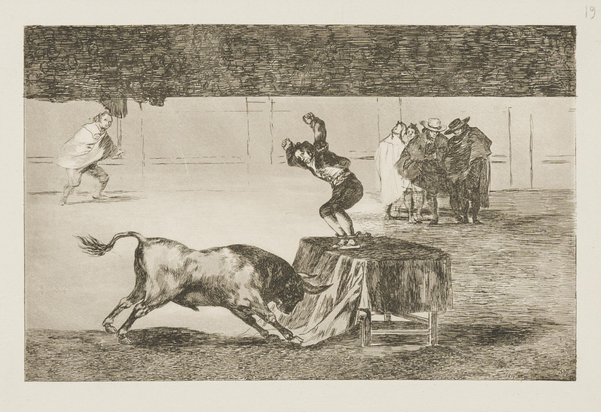 Francisco José de Goya y Lucientes: Vier Blätter aus der Folge "Tauromaquia" - Image 11 of 13