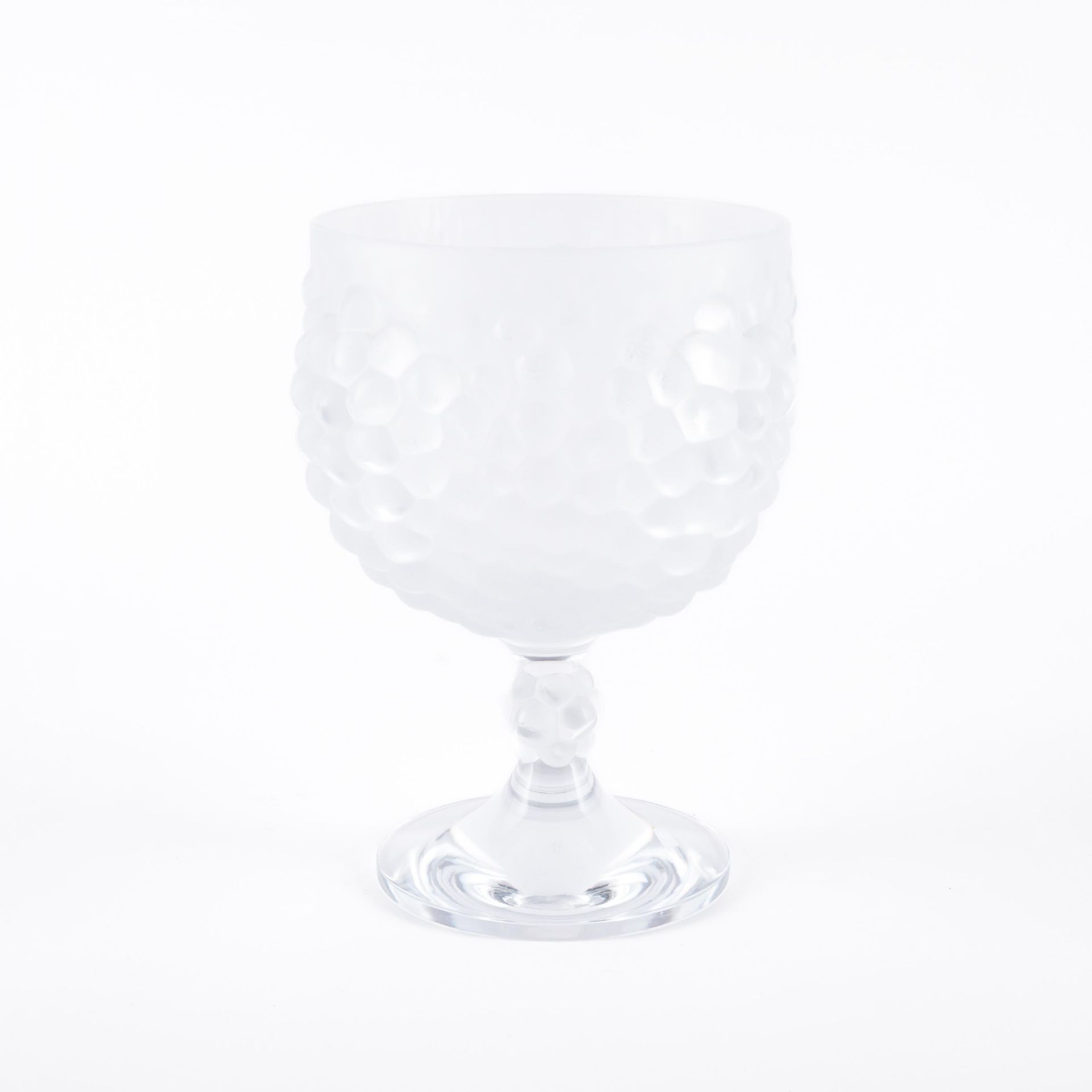 René Lalique: Großer Pokal mit Weintraubendekor