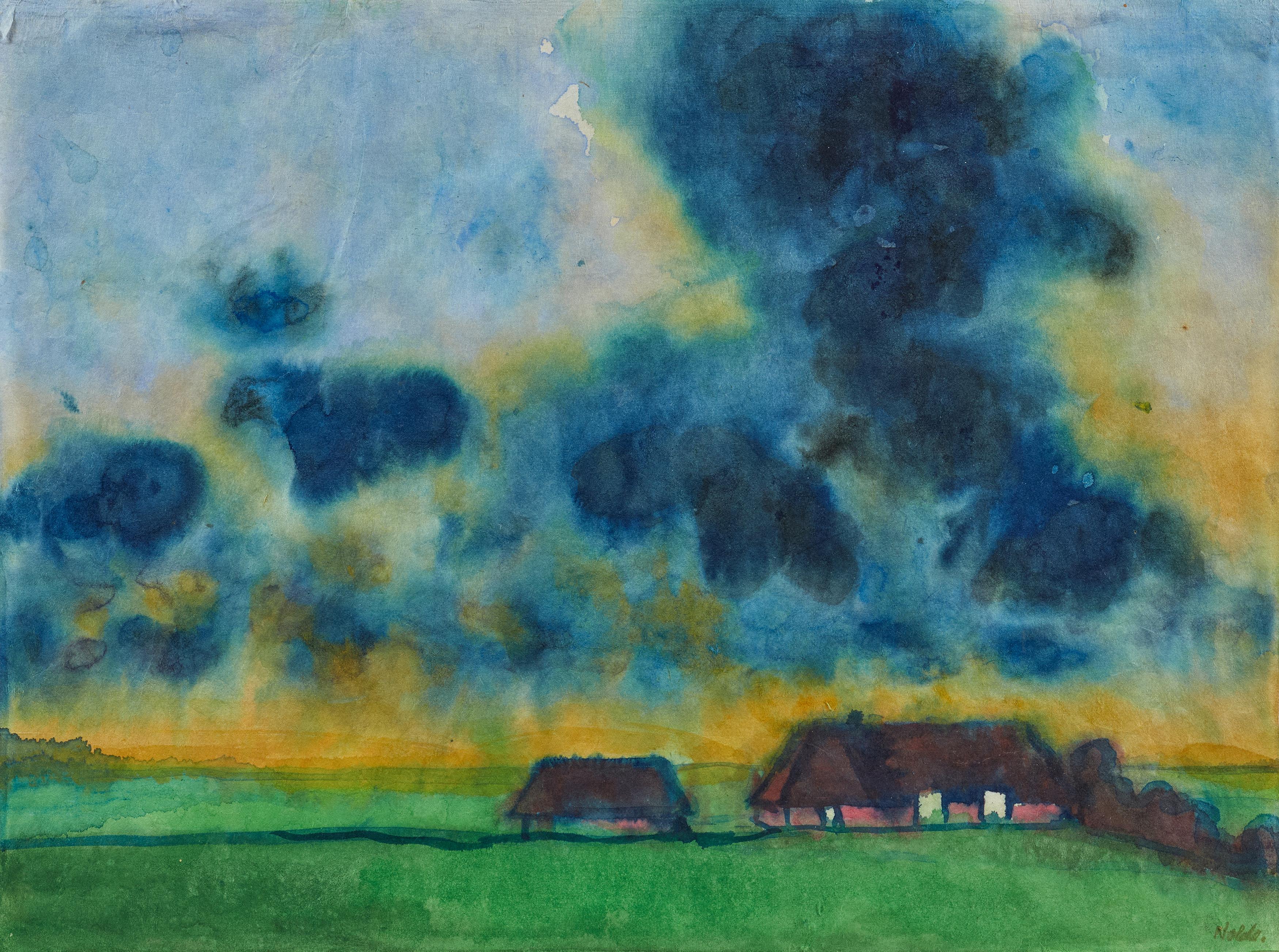 Emil Nolde: Bauernhof Hülltoft bei Seebüll