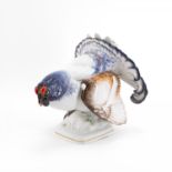 LARGE PORCELAIN WOOD GROUSE