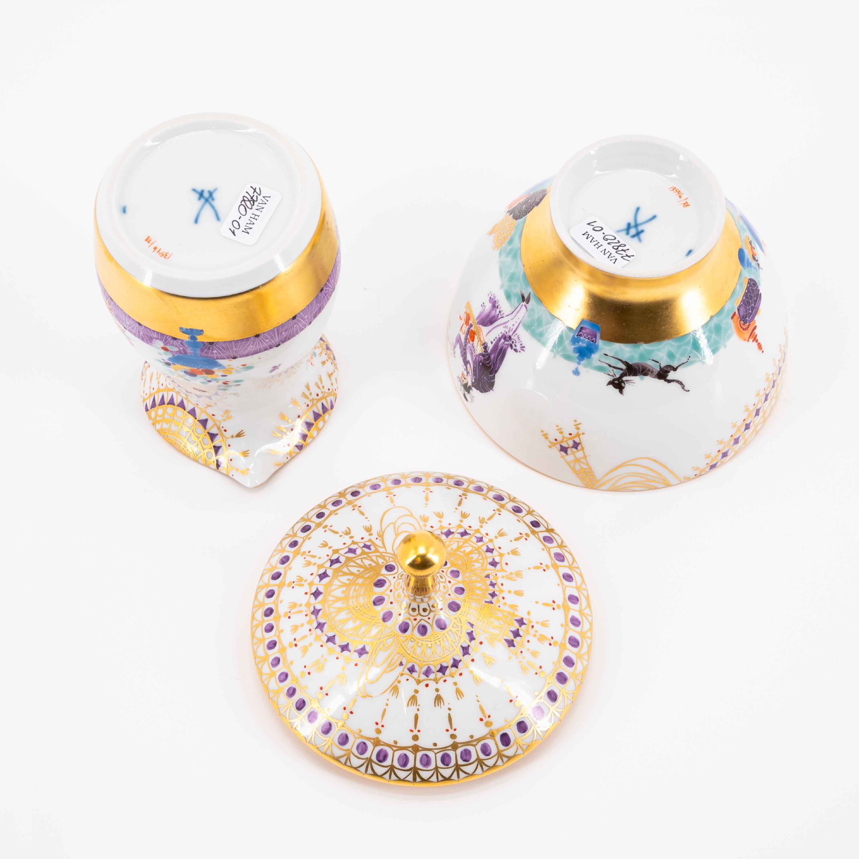 PORCELAIN COFFEE SERVICE '1001 NIGHTS' FOR SIX PEOPLE - Image 11 of 15
