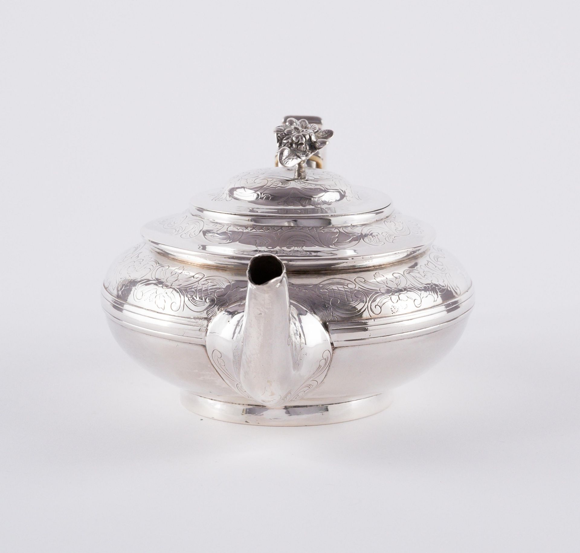 George IV Teekanne mit Blütenknauf - Bild 4 aus 6