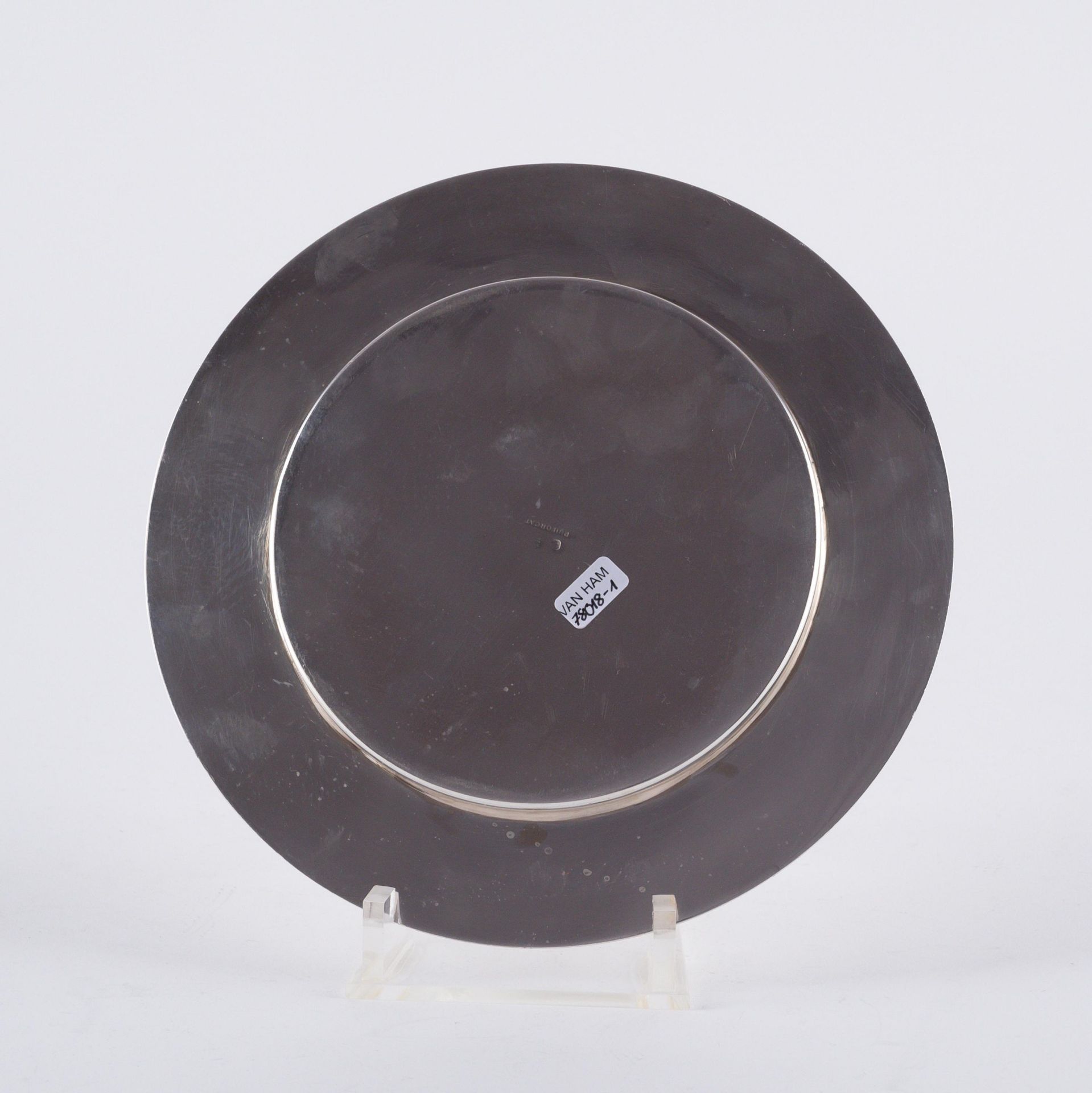 OCTAGONAL PLATTER AND ROUND STAND - Image 5 of 5