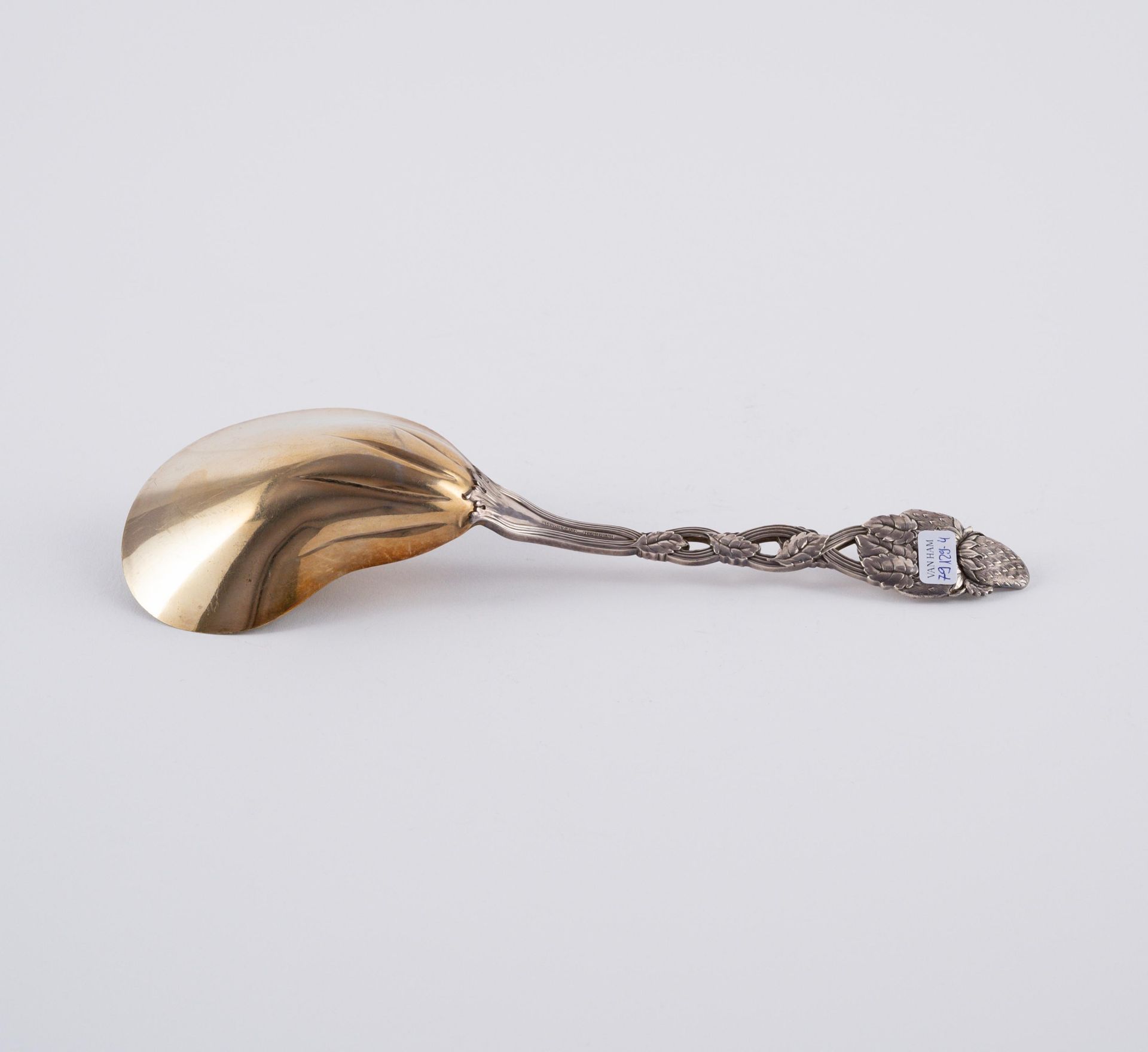 1 LARGE SILVER BERRY SPOON WITH STRAWBERRY DECOR - Image 3 of 3