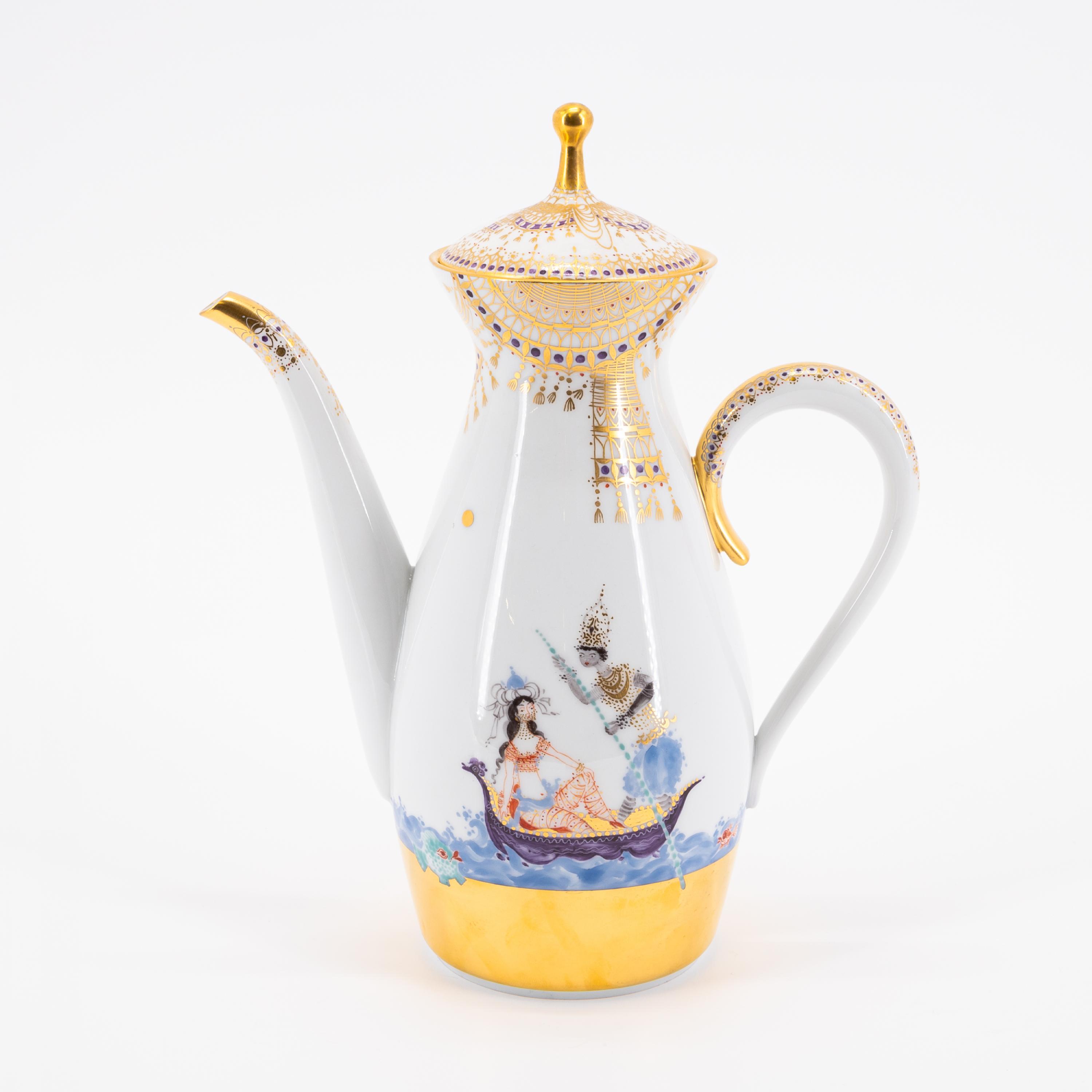 PORCELAIN COFFEE SERVICE '1001 NIGHTS' FOR SIX PEOPLE - Image 12 of 15