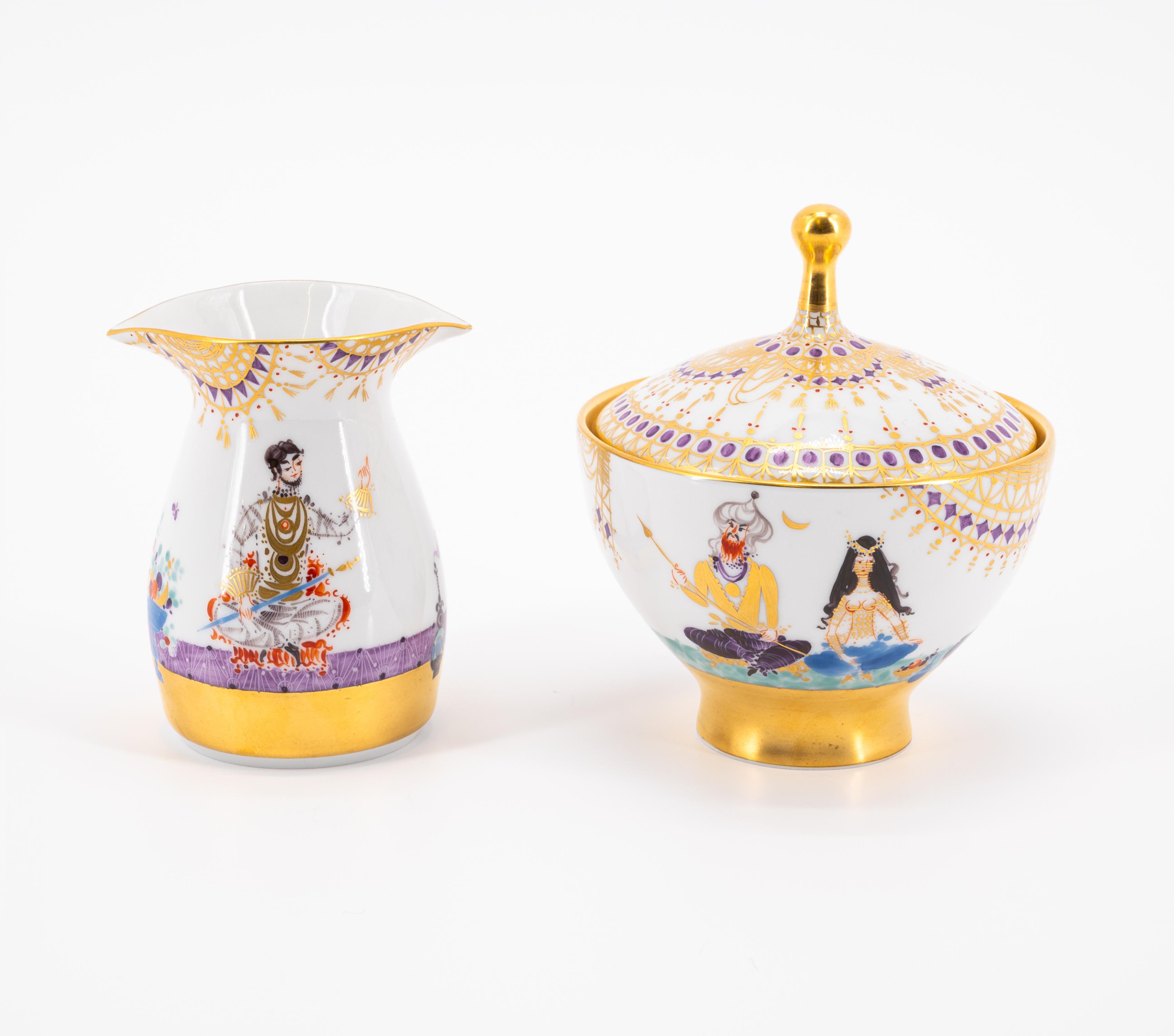 PORCELAIN COFFEE SERVICE '1001 NIGHTS' FOR SIX PEOPLE - Image 9 of 15