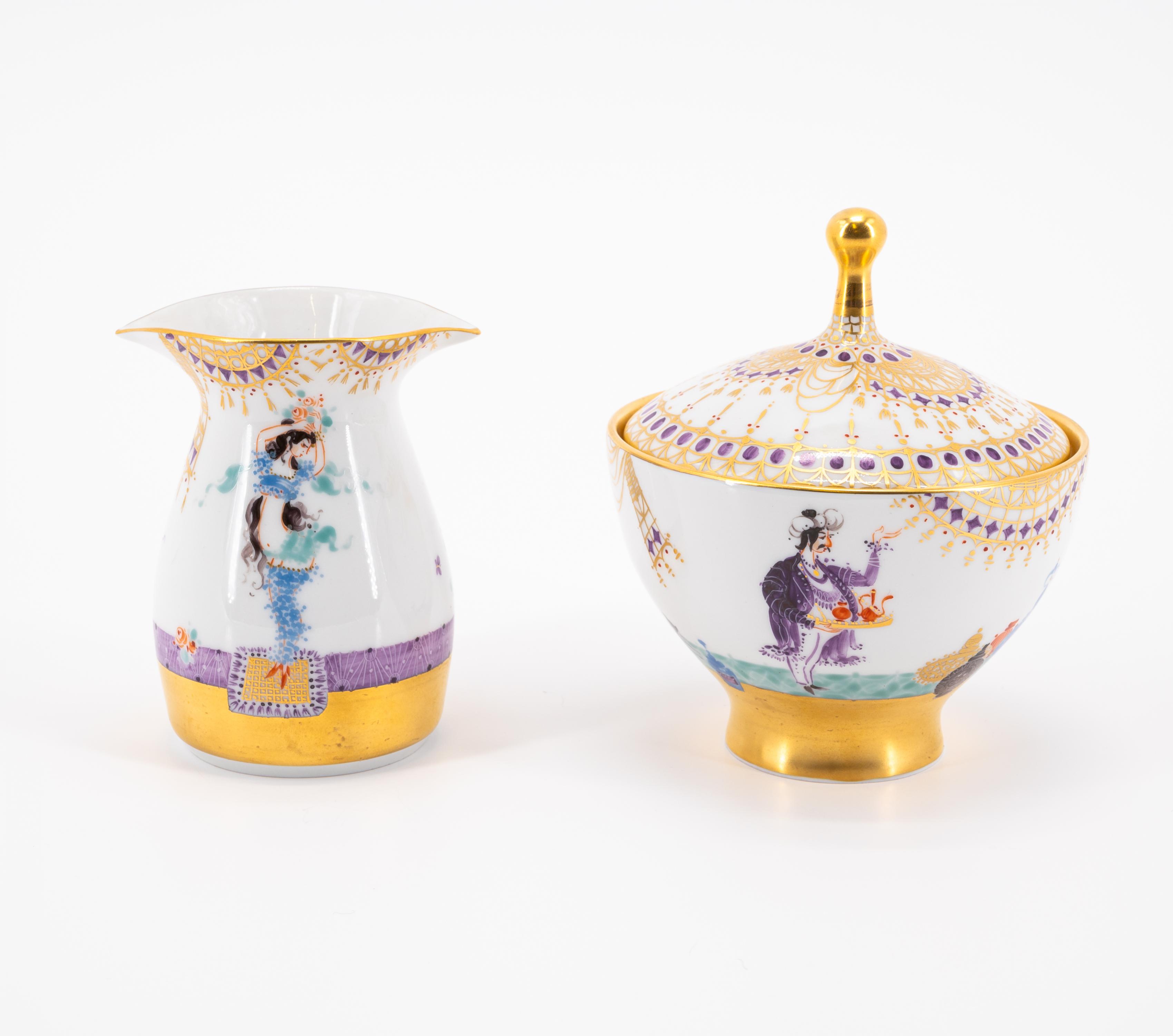 PORCELAIN COFFEE SERVICE '1001 NIGHTS' FOR SIX PEOPLE - Image 8 of 15