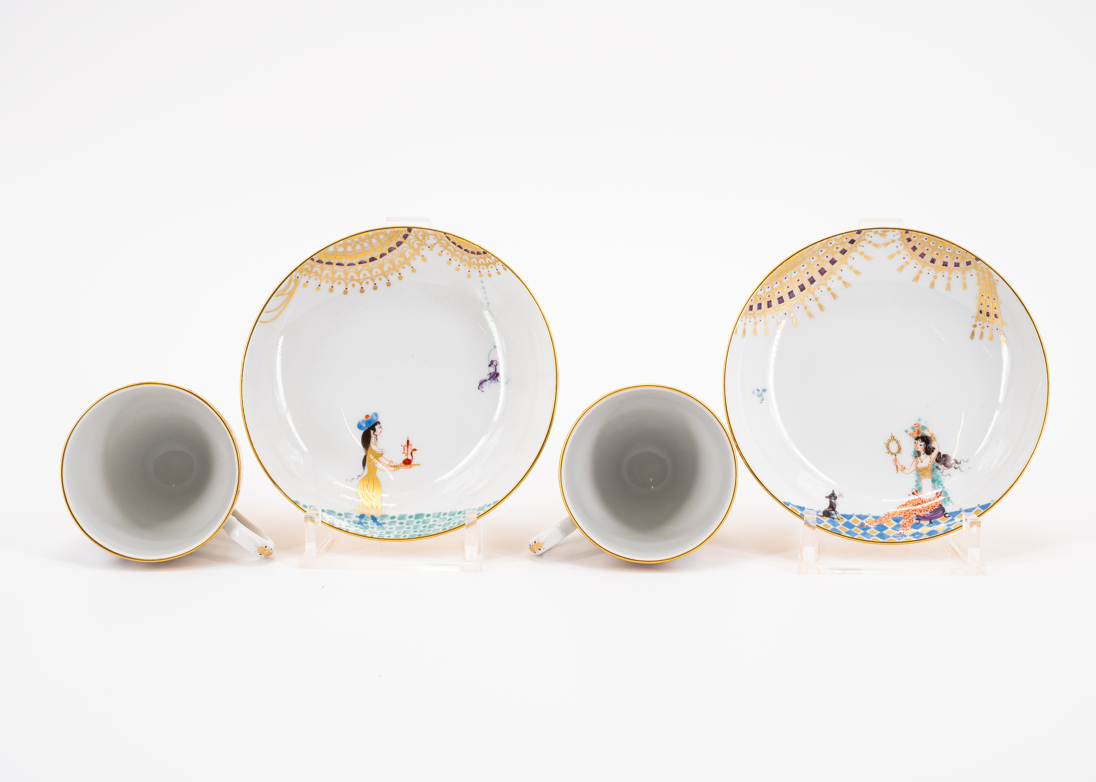 PORCELAIN COFFEE SERVICE '1001 NIGHTS' FOR SIX PEOPLE - Image 6 of 15