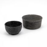 TWO STONE BOWLS