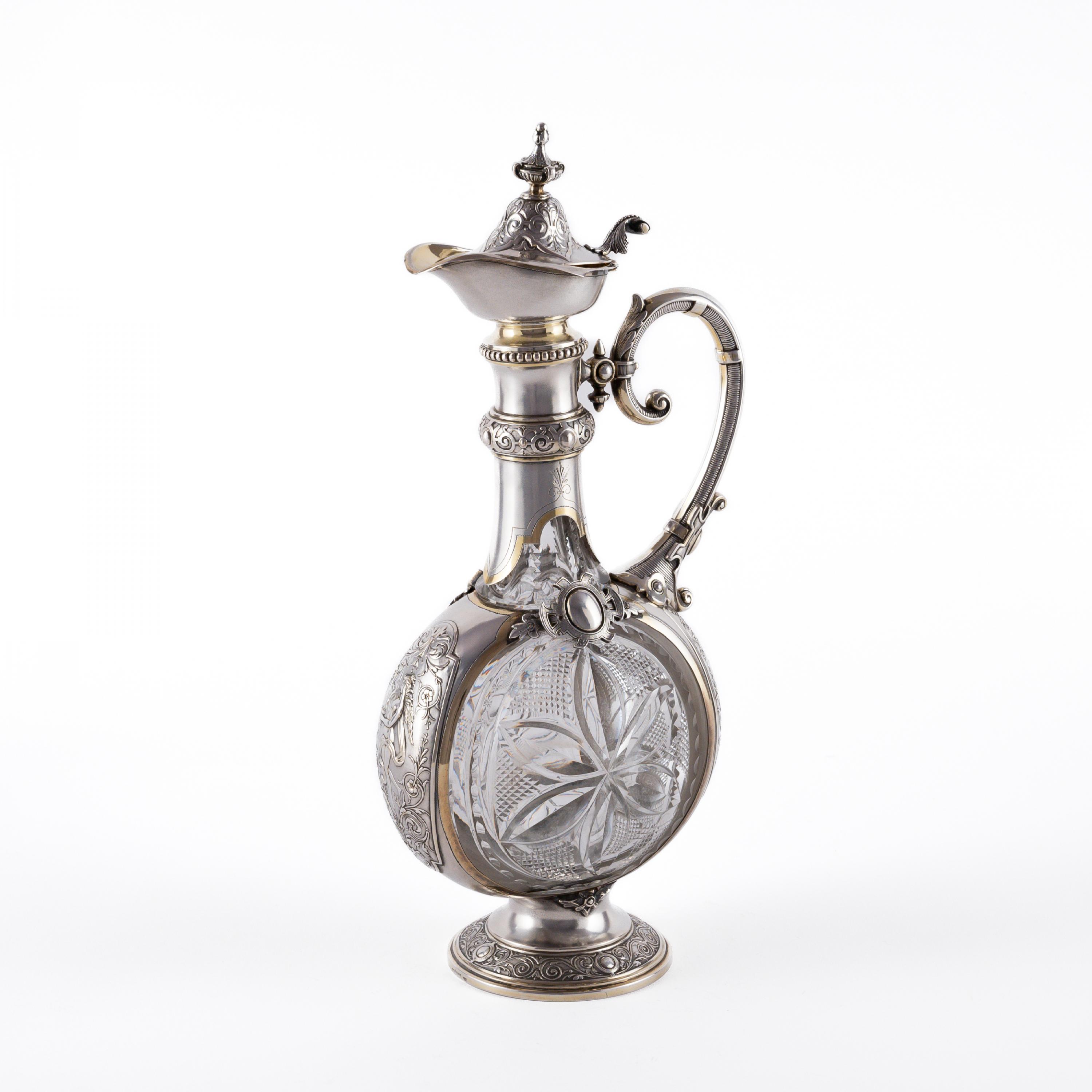LARGE DECANTER WITH SILVER MOUNT - Image 2 of 7