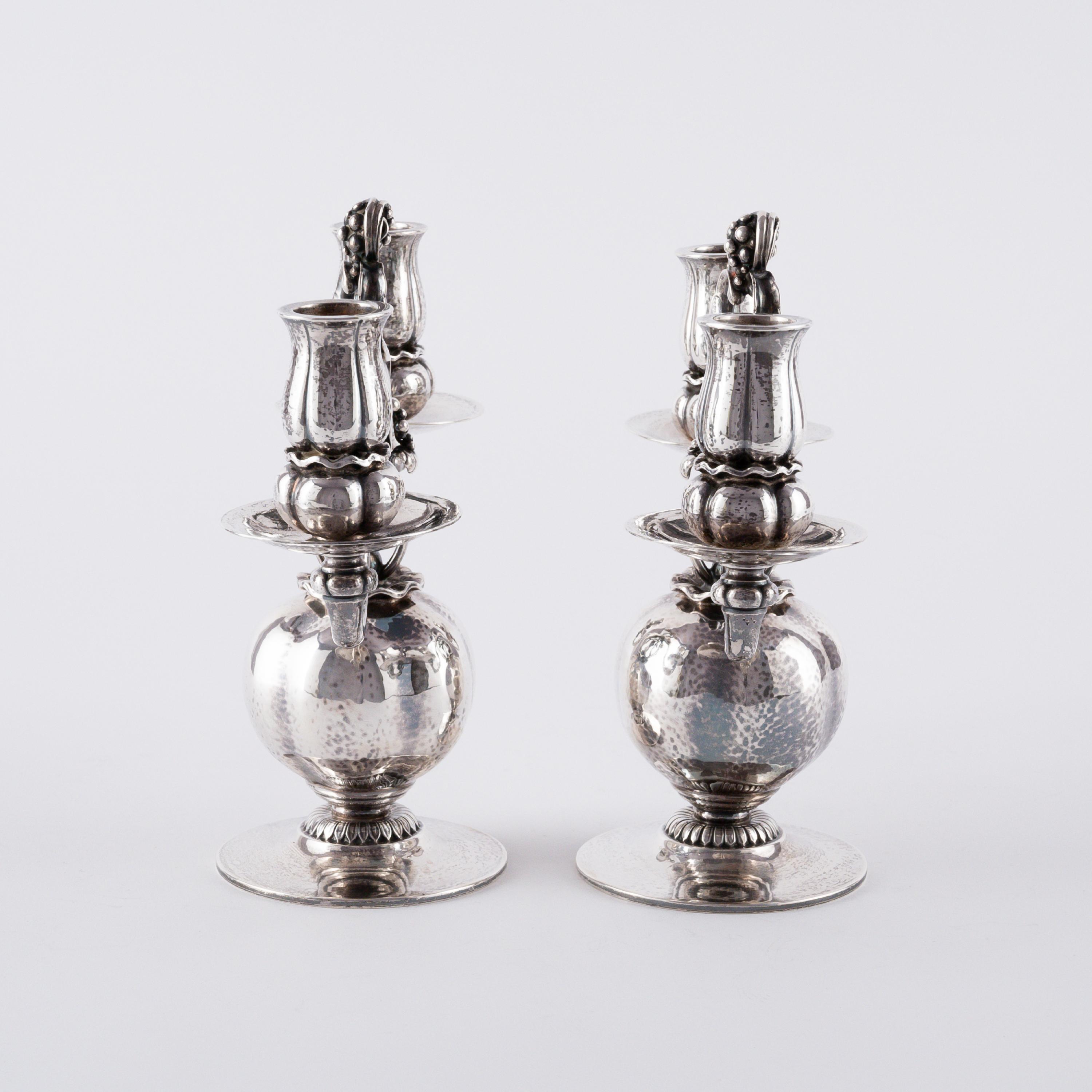 PAIR OF SILVER CANDELBRA - Image 5 of 7