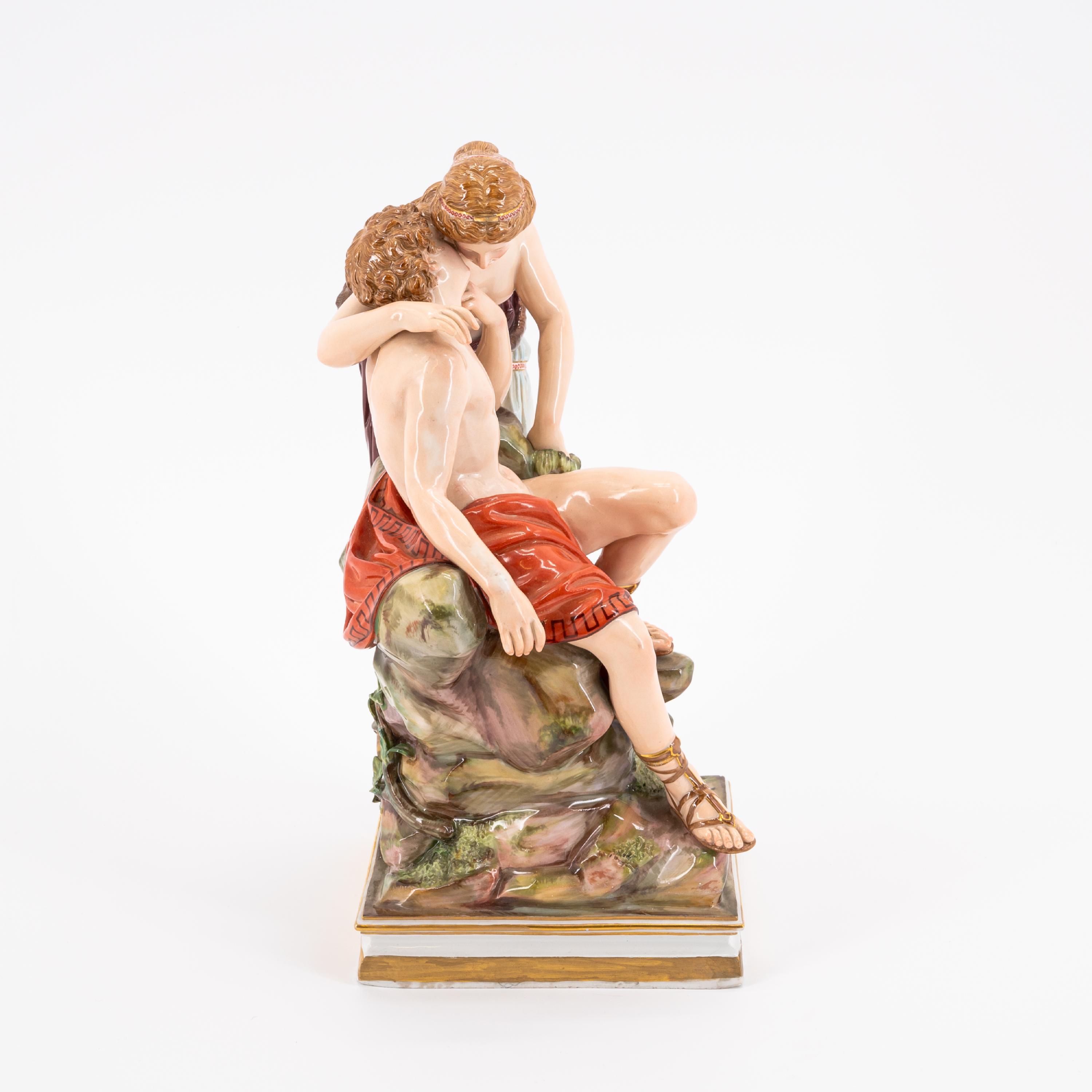 MYTHOLOGICAL PORCELAIN ENSEMBLE "DIANA AND ENDYMION" - Image 4 of 5