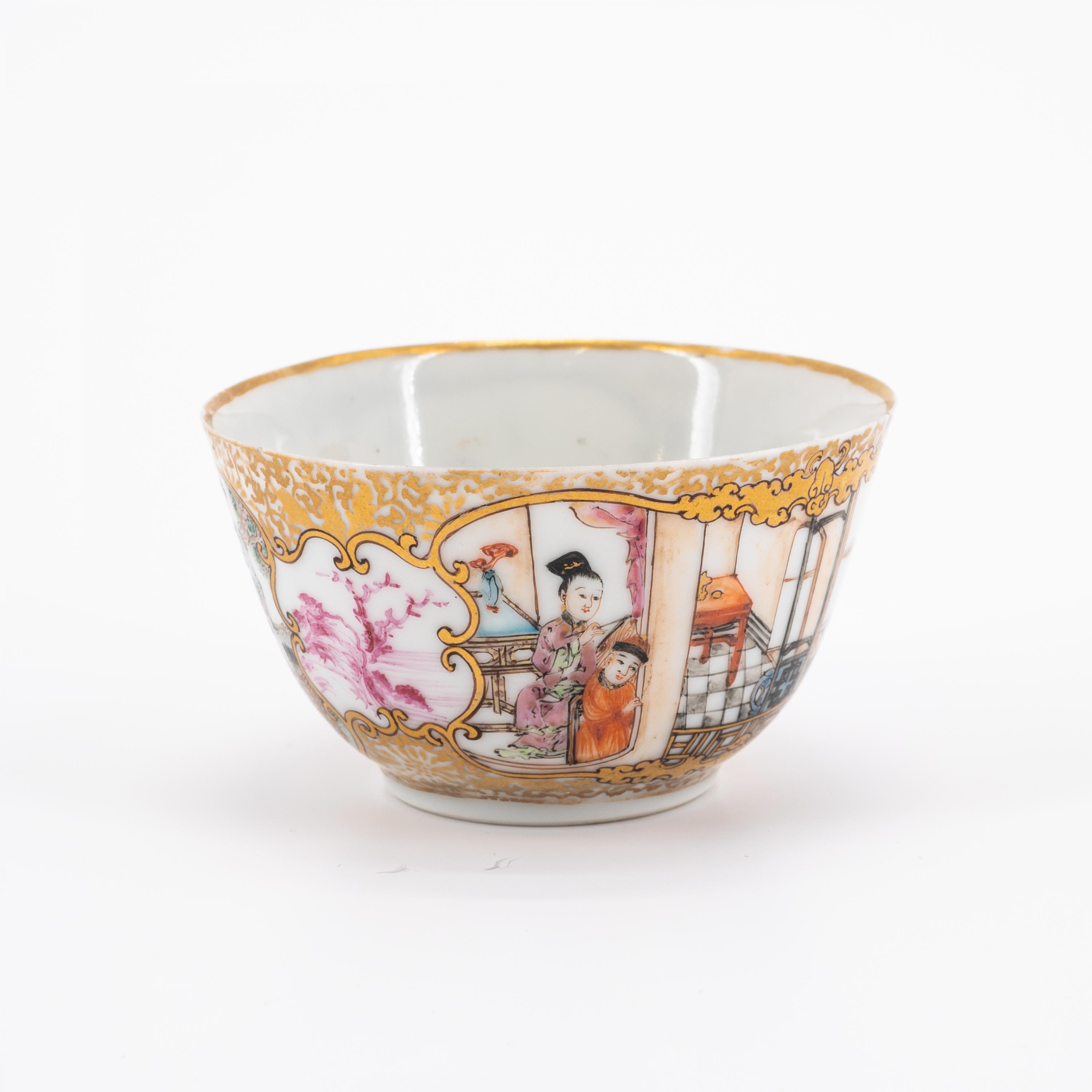 PORCELAIN SLOP BOWL WITH ASIAN DECOR - Image 6 of 9