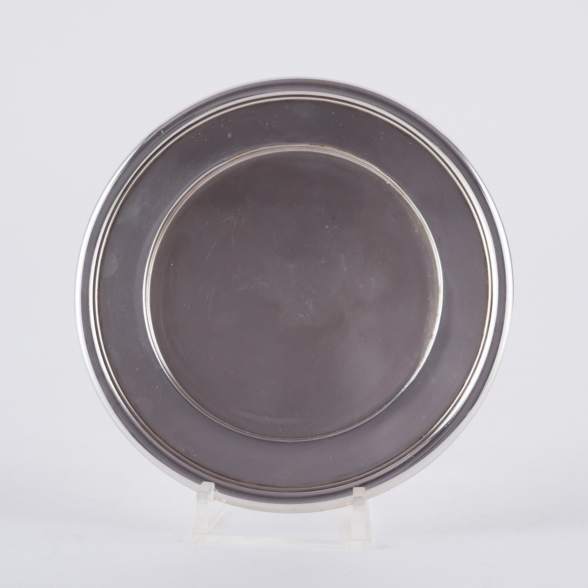 OCTAGONAL PLATTER AND ROUND STAND - Image 4 of 5