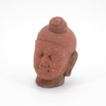 SMALL SANDSTONE BUDDHA-HEAD