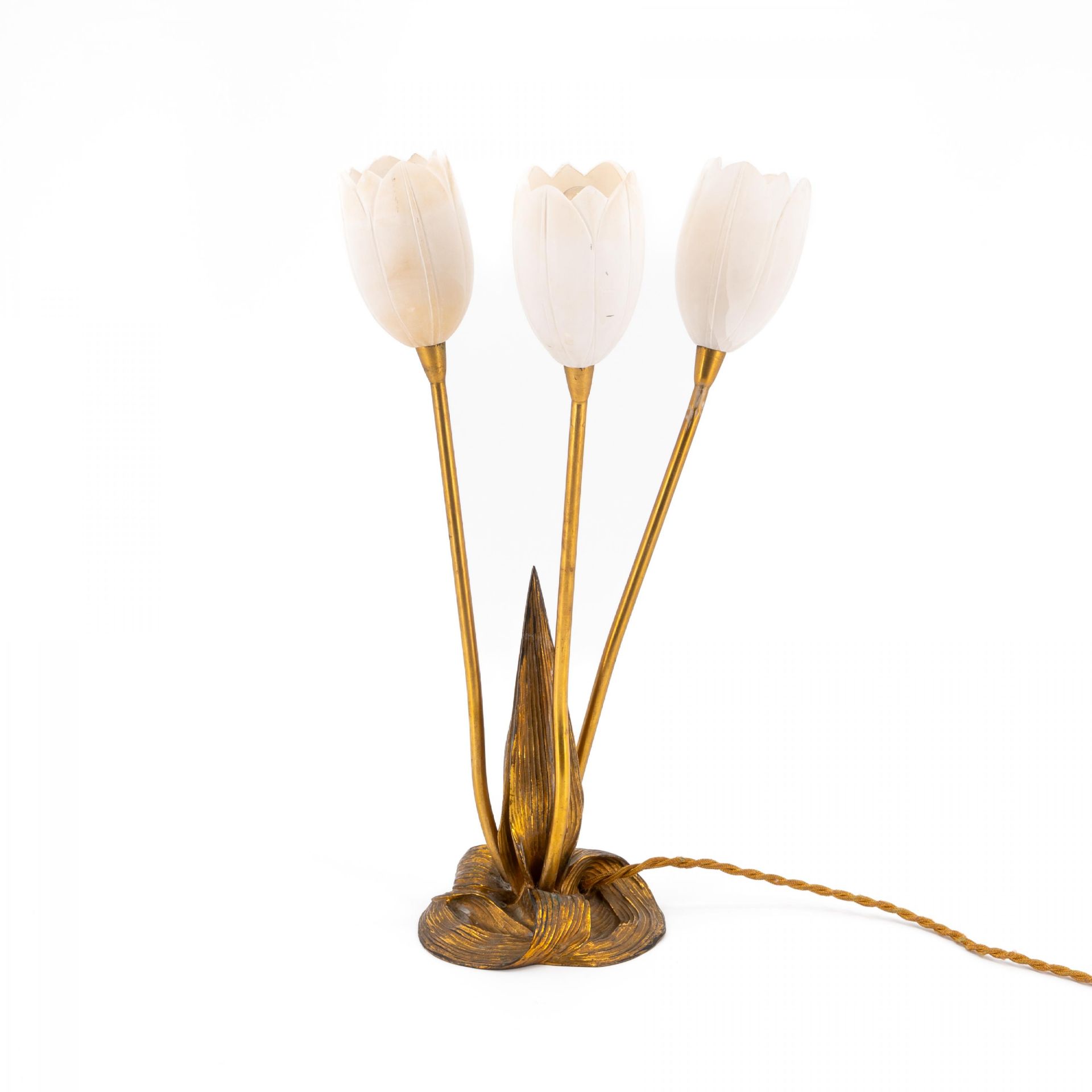 BRONZE TABLE LAMP "TULIP" - Image 2 of 8