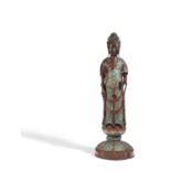 LARGE BRONZE KANNON FIGURE