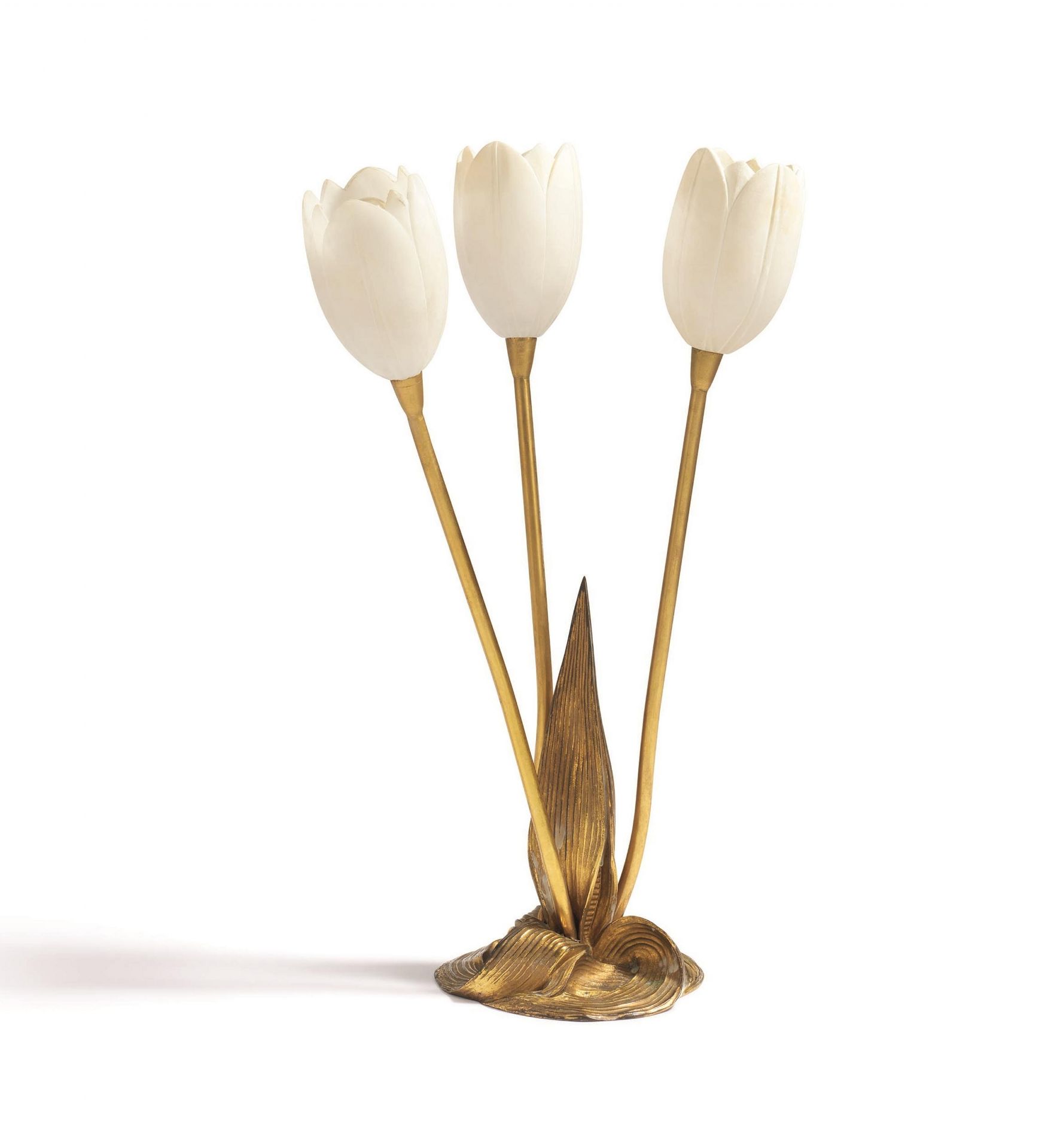 BRONZE TABLE LAMP "TULIP"