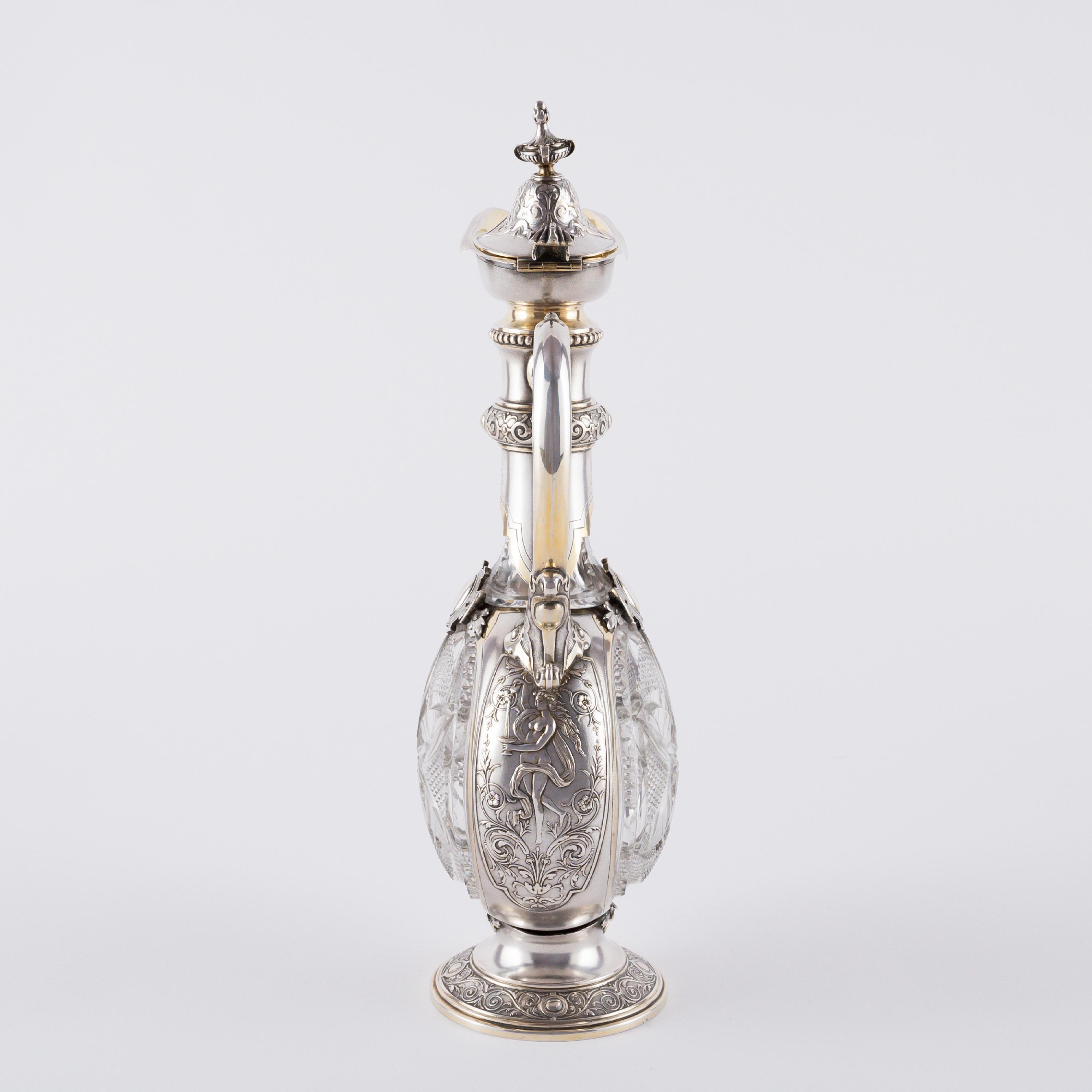 LARGE DECANTER WITH SILVER MOUNT - Image 3 of 7