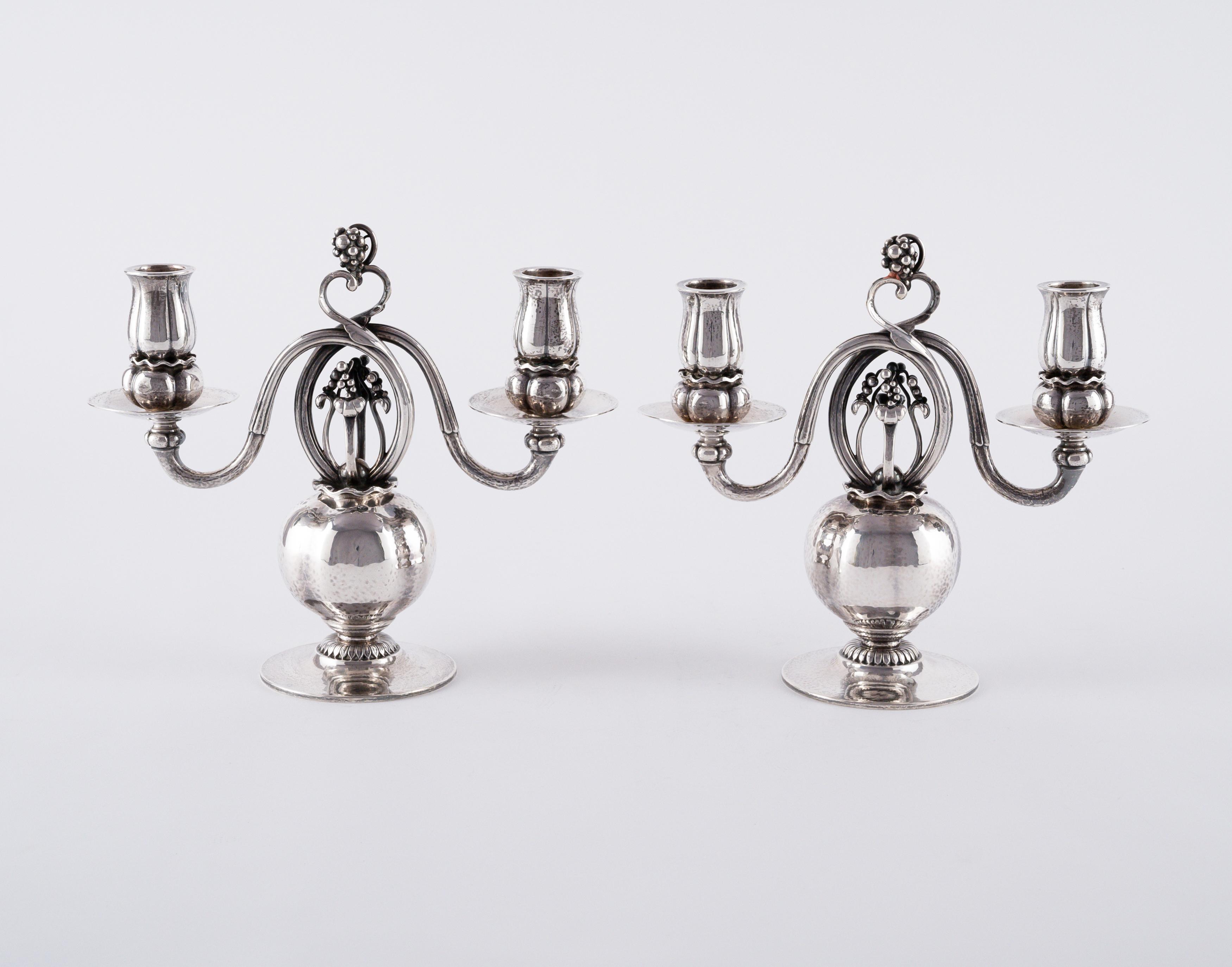 PAIR OF SILVER CANDELBRA - Image 4 of 7