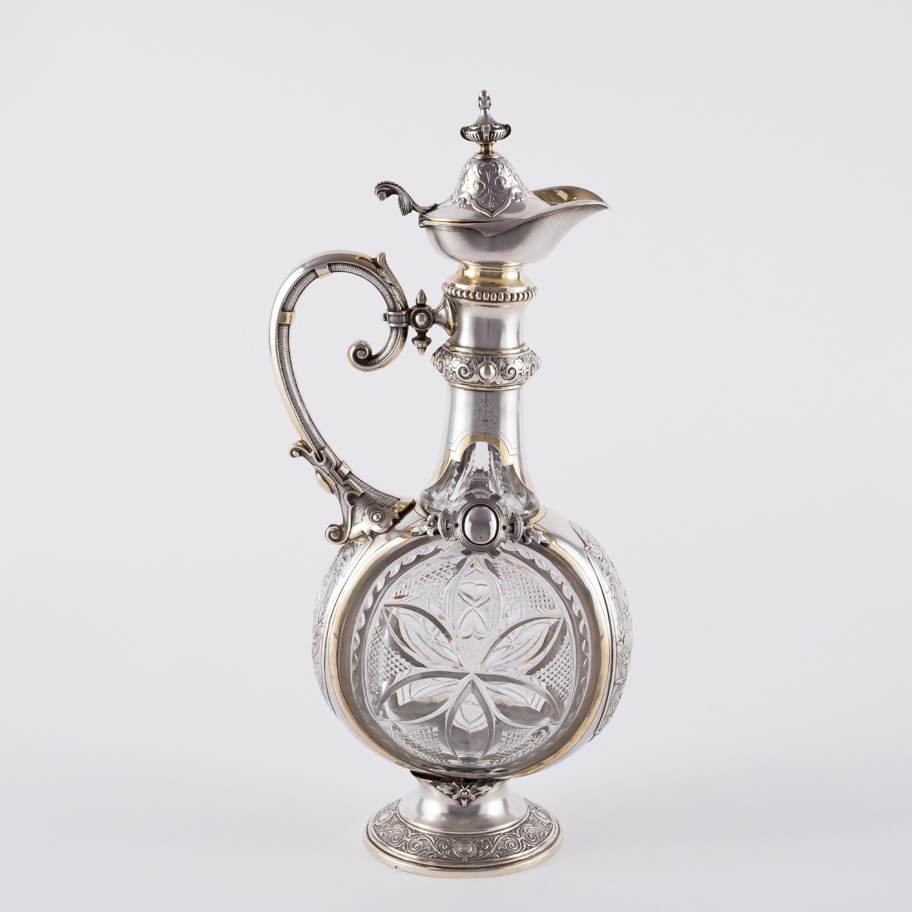 LARGE DECANTER WITH SILVER MOUNT - Image 4 of 7