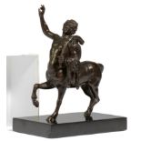 IRON FIGURE OF A YOUNG CENTAUR AS AN ALLEGORY OF YOUTH