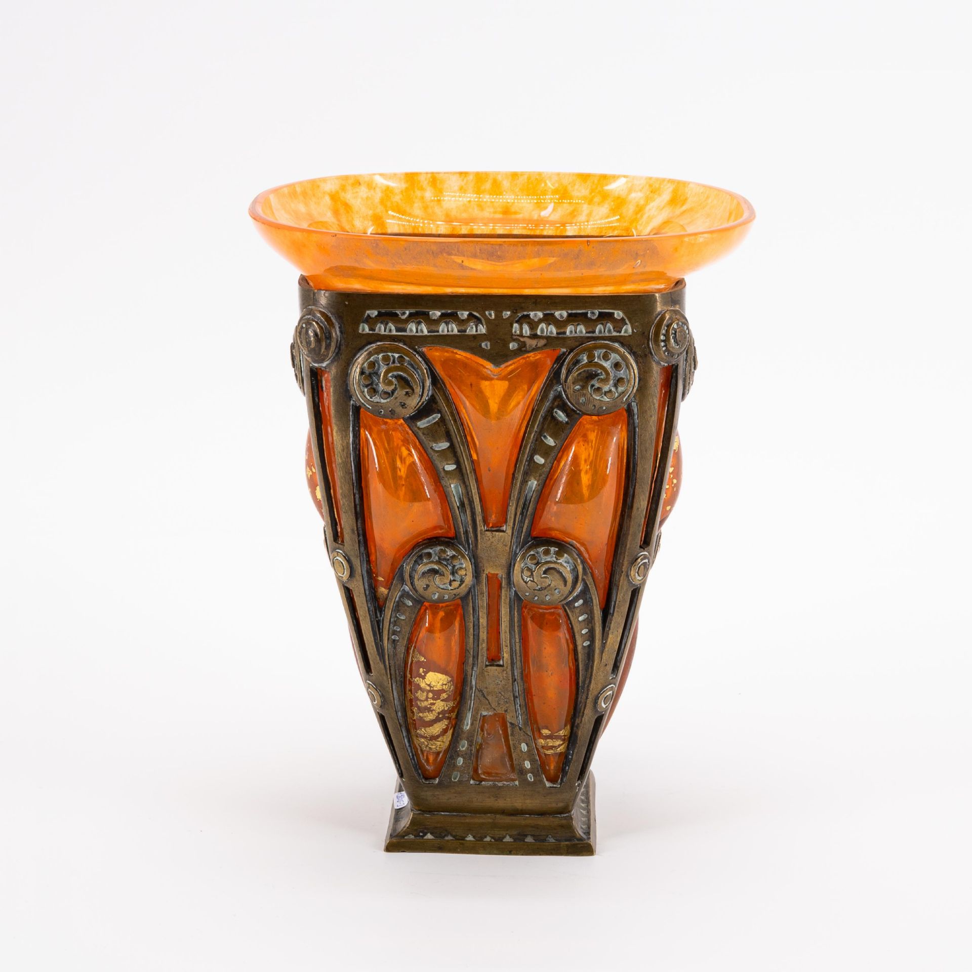 Art Déco Vase mit Metallmontierung - Bild 4 aus 6
