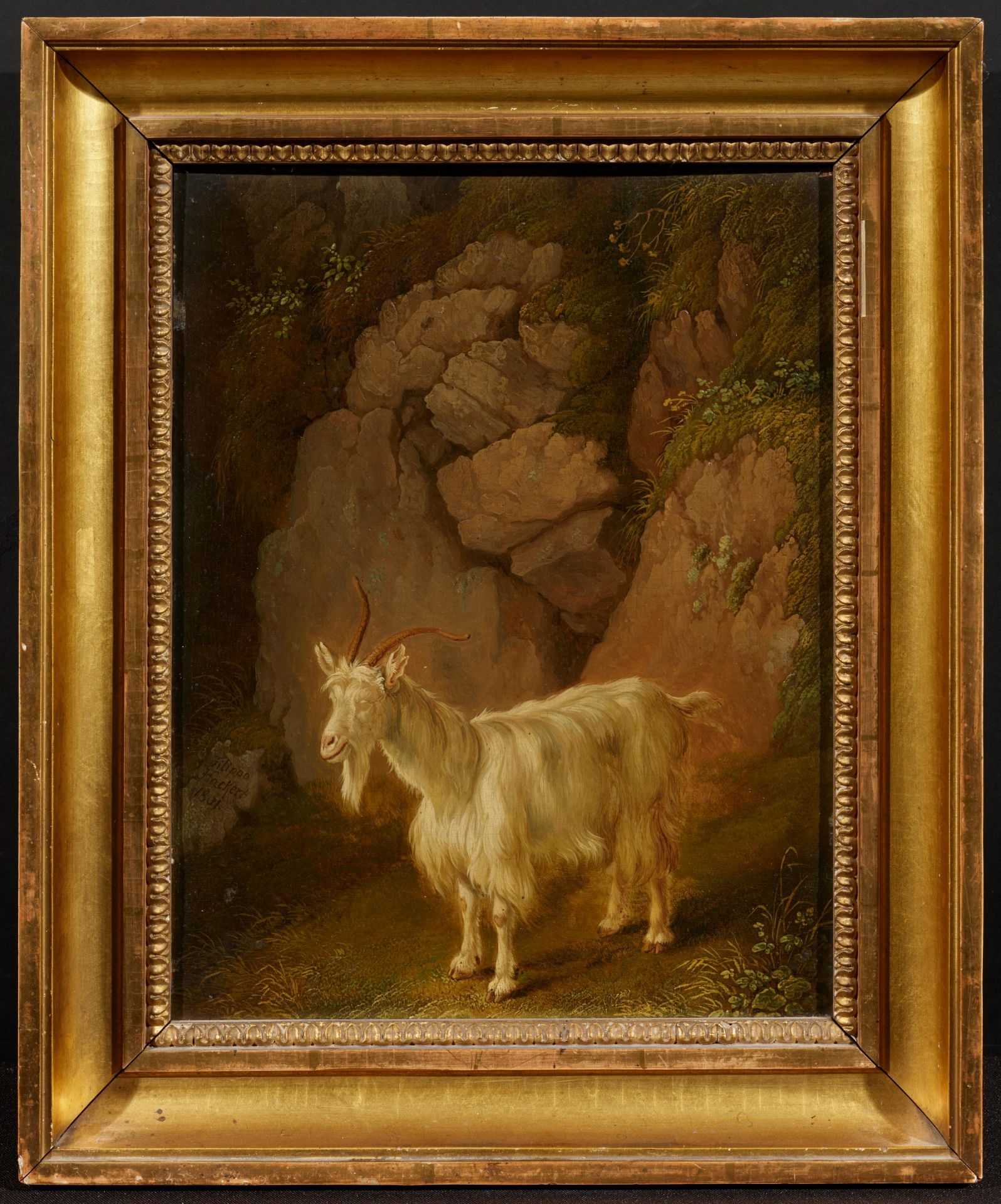 Jakob Philipp Hackert: Goat in front of Cliffs - Image 2 of 4