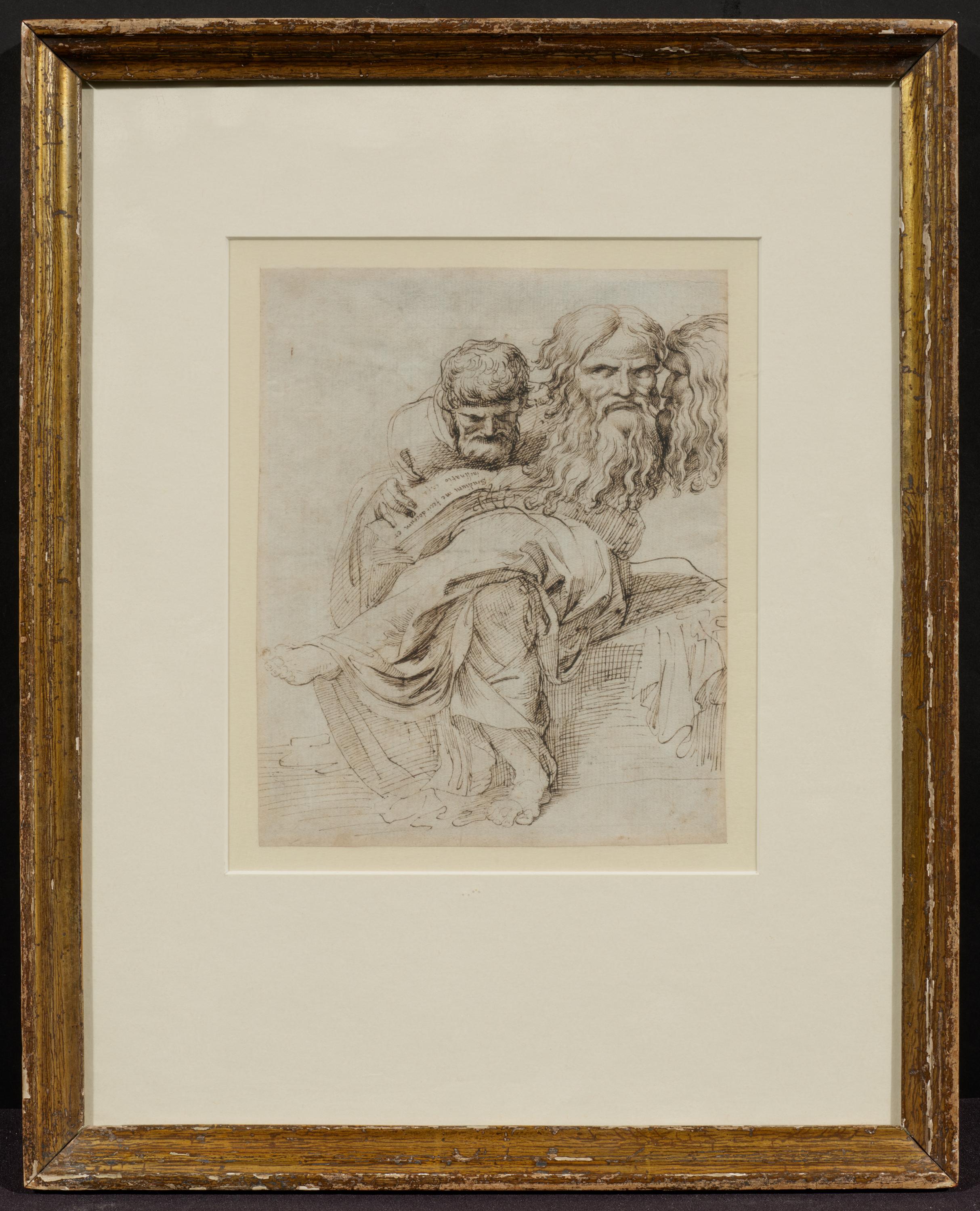 Luigi Sabatelli: Philosopher Sitting in Meditation and Two Heads of an Old Man - Image 2 of 4