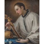 Mariano Rossi: Porträt des heiligen Luigi Gonzaga bei der Meditation