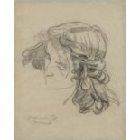 Anselm Feuerbach: Study of a Young Woman's Head