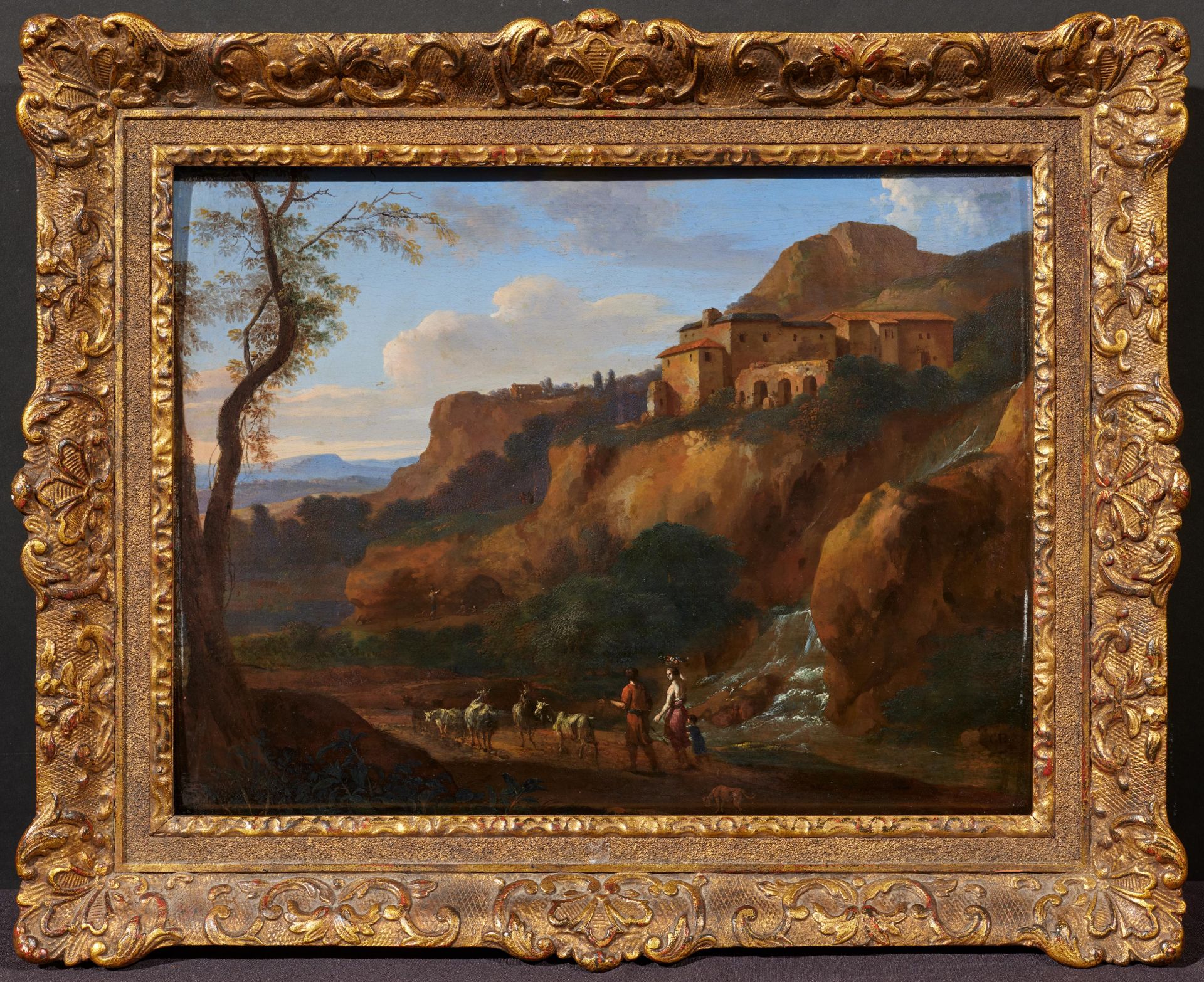 Cornelis van Poelenburgh: Italienische Landschaft bei Tivoli - Bild 2 aus 4