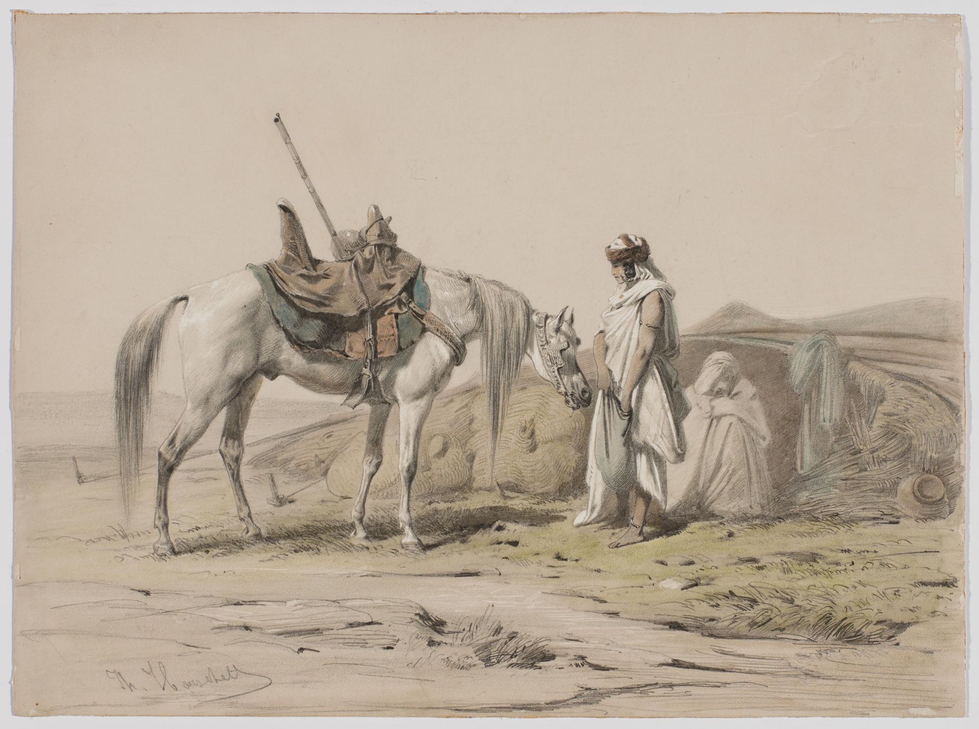 Theodor Horschelt: Zwei rastende Beduinen - Bild 2 aus 4