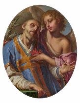 Girolamo Troppa: Der heilige Filippo Neri wird von einem Engel getröstet