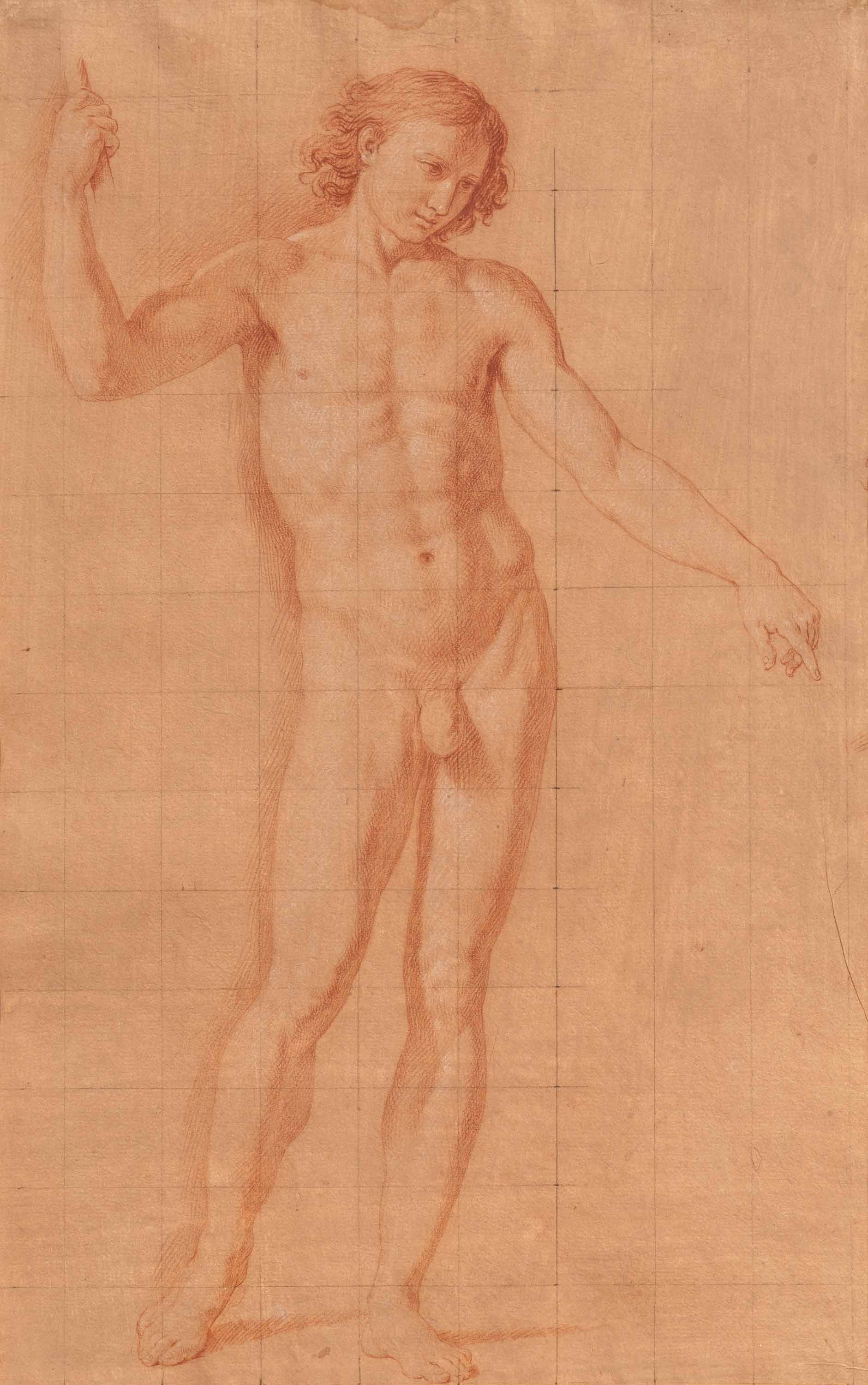 Giuseppe Bottani: Study of a Standing Male Nude