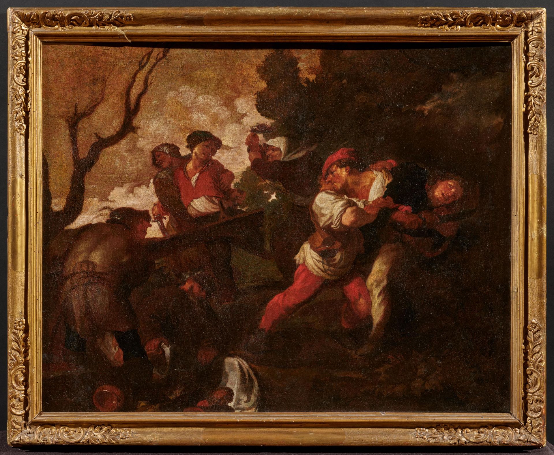 Johann Liss: Scuffling Farmers - Image 2 of 4