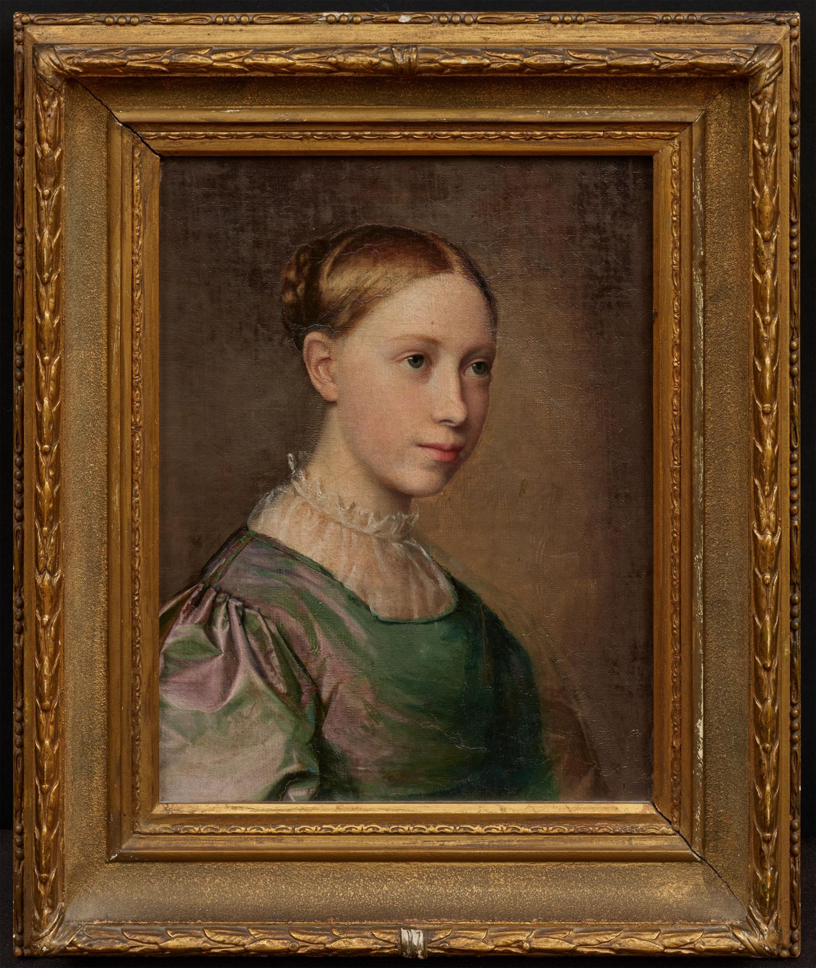 Caroline von der Embde: Portrait of the Artist Emilie von der Embde (1816-1904), the Painter's Siste - Image 2 of 4