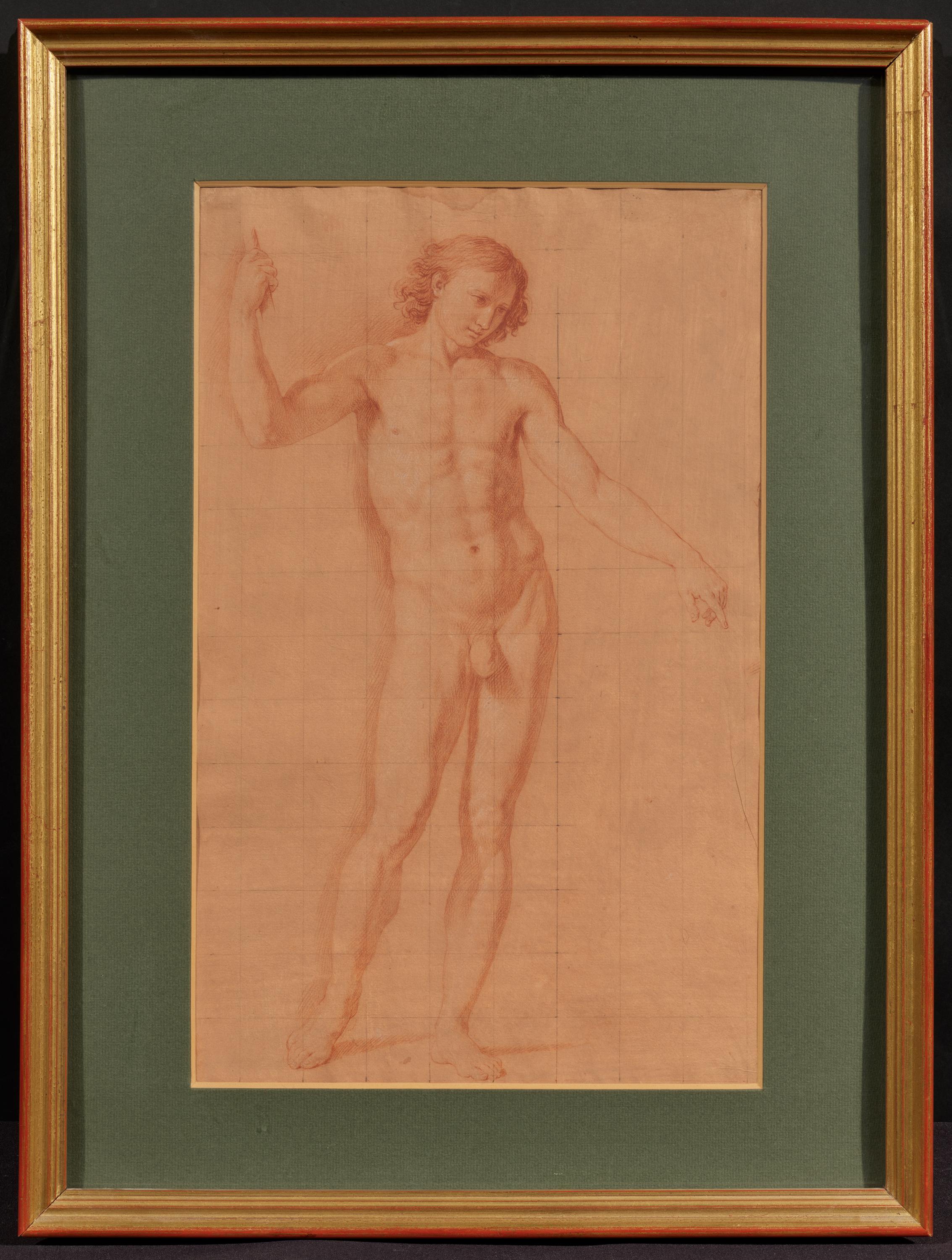 Giuseppe Bottani: Study of a Standing Male Nude - Image 2 of 4