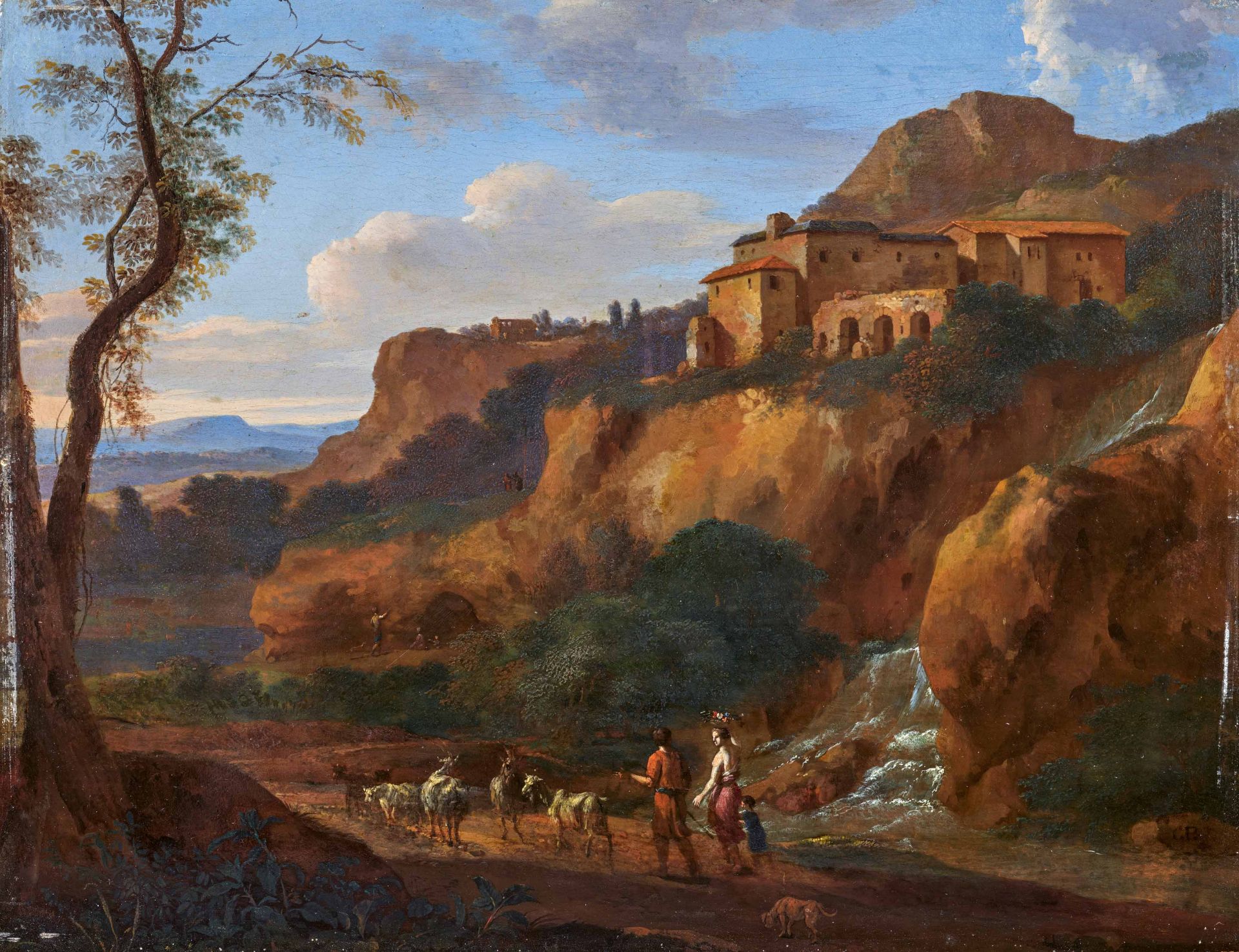 Cornelis van Poelenburgh: Italienische Landschaft bei Tivoli