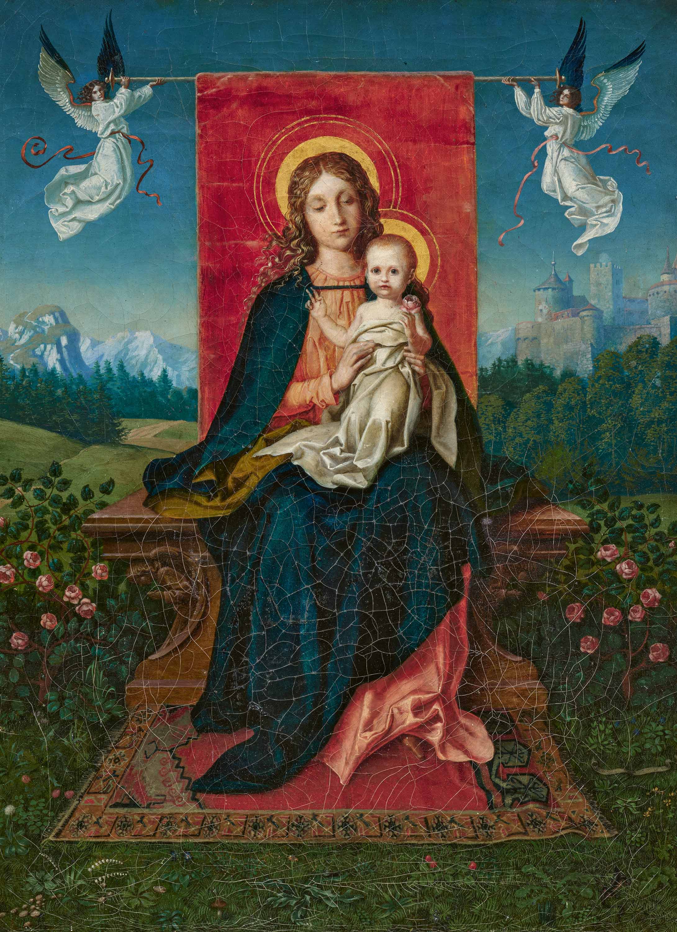 Alexander Maximilian Seitz: Thronende Maria mit dem Christusknaben